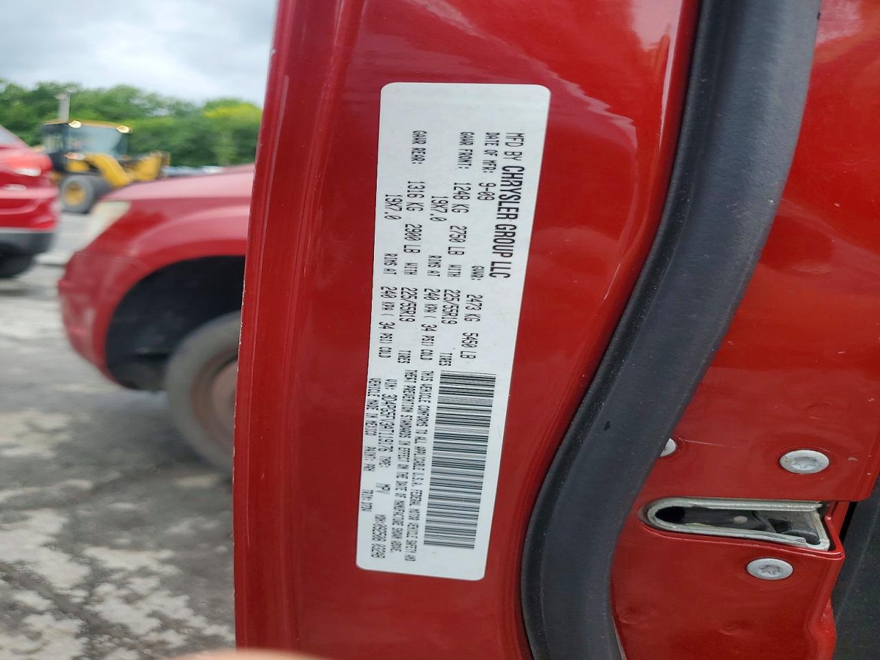 2010 Dodge Journey Sxt Red vin: 3D4PG5FV3AT119176
