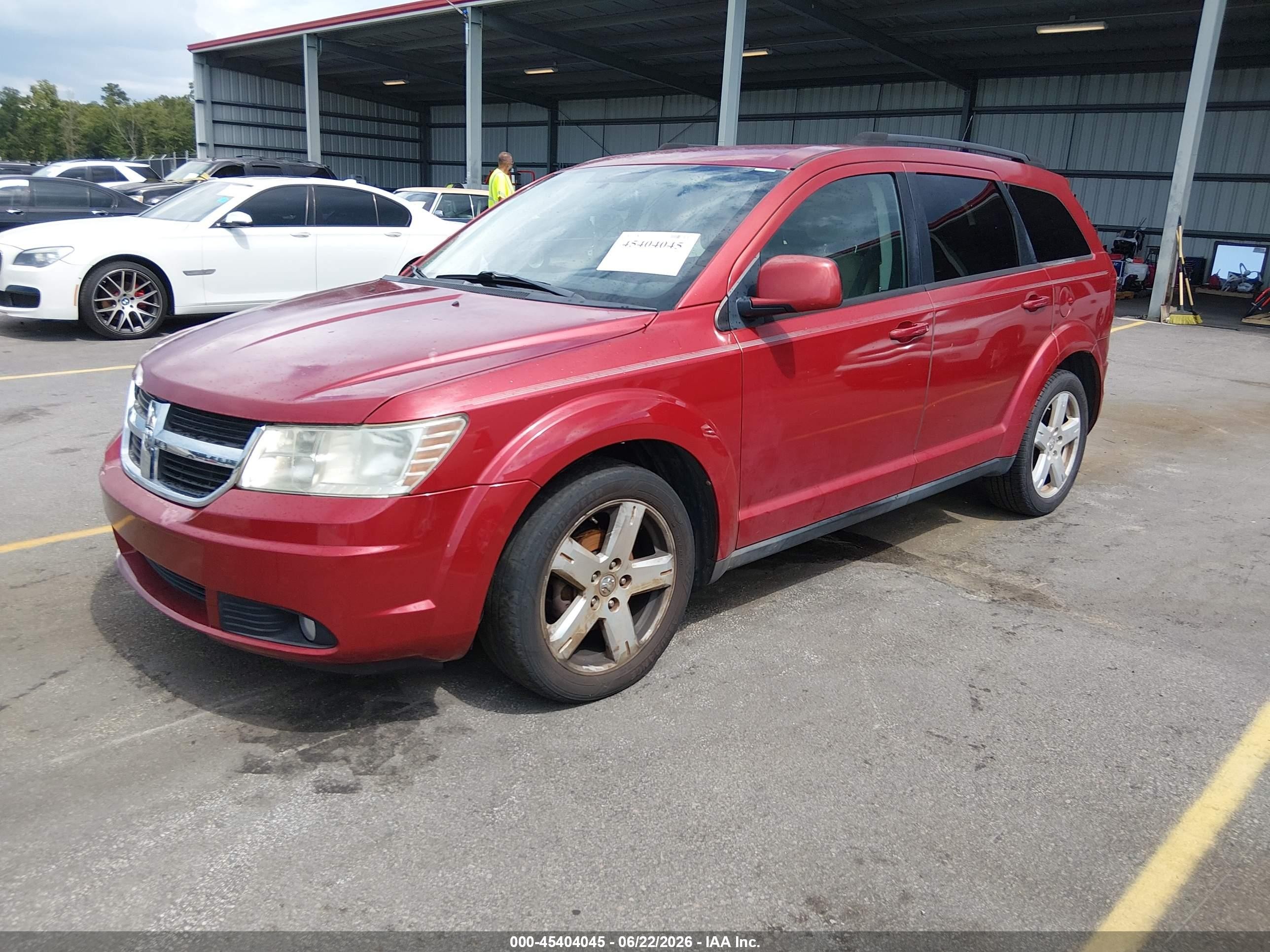 2010 Dodge Journey Sxt Red vin: 3D4PG5FV3AT176610