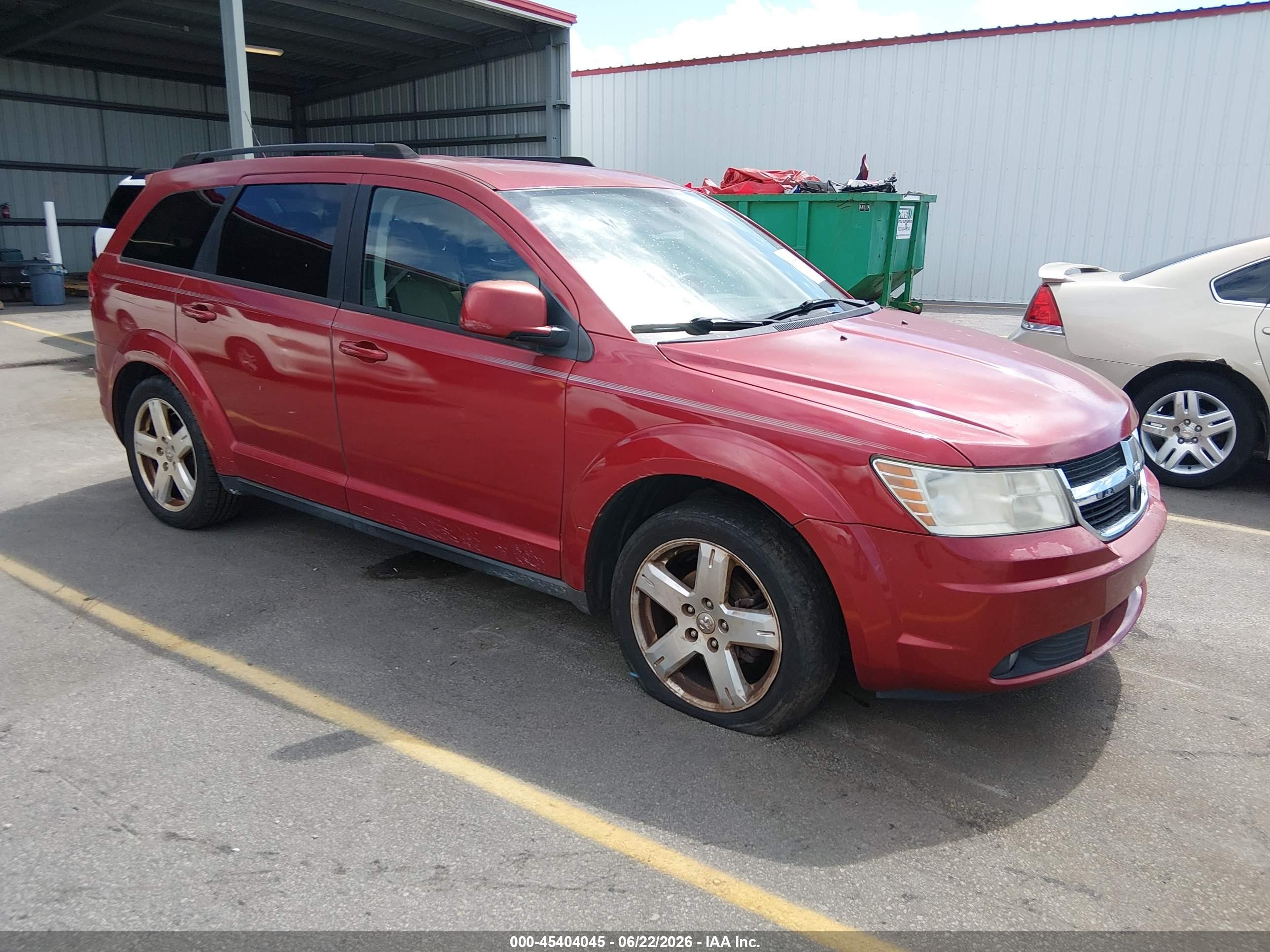 2010 Dodge Journey Sxt Red vin: 3D4PG5FV3AT176610
