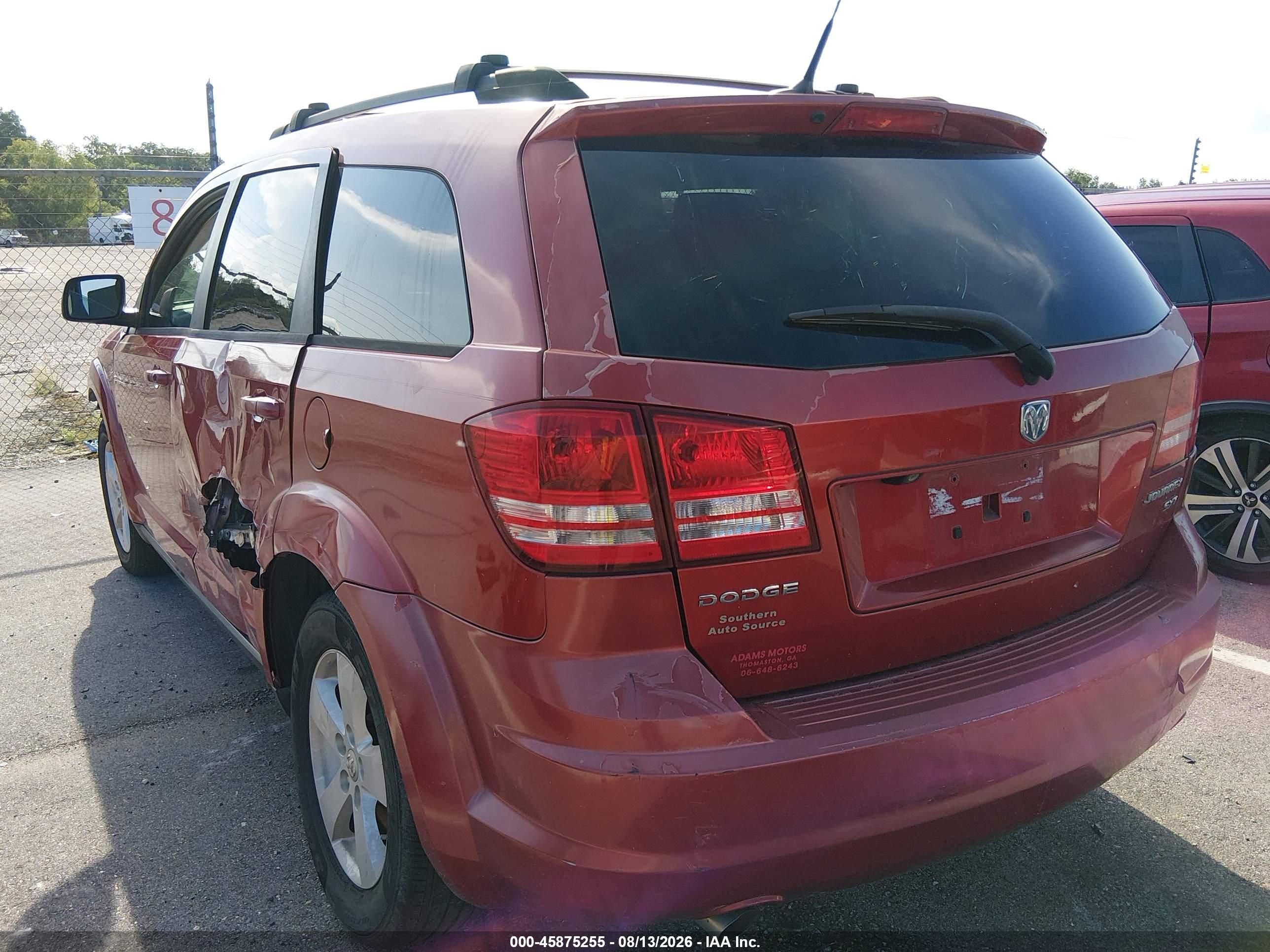 2010 Dodge Journey Sxt Red vin: 3D4PG5FV3AT191317