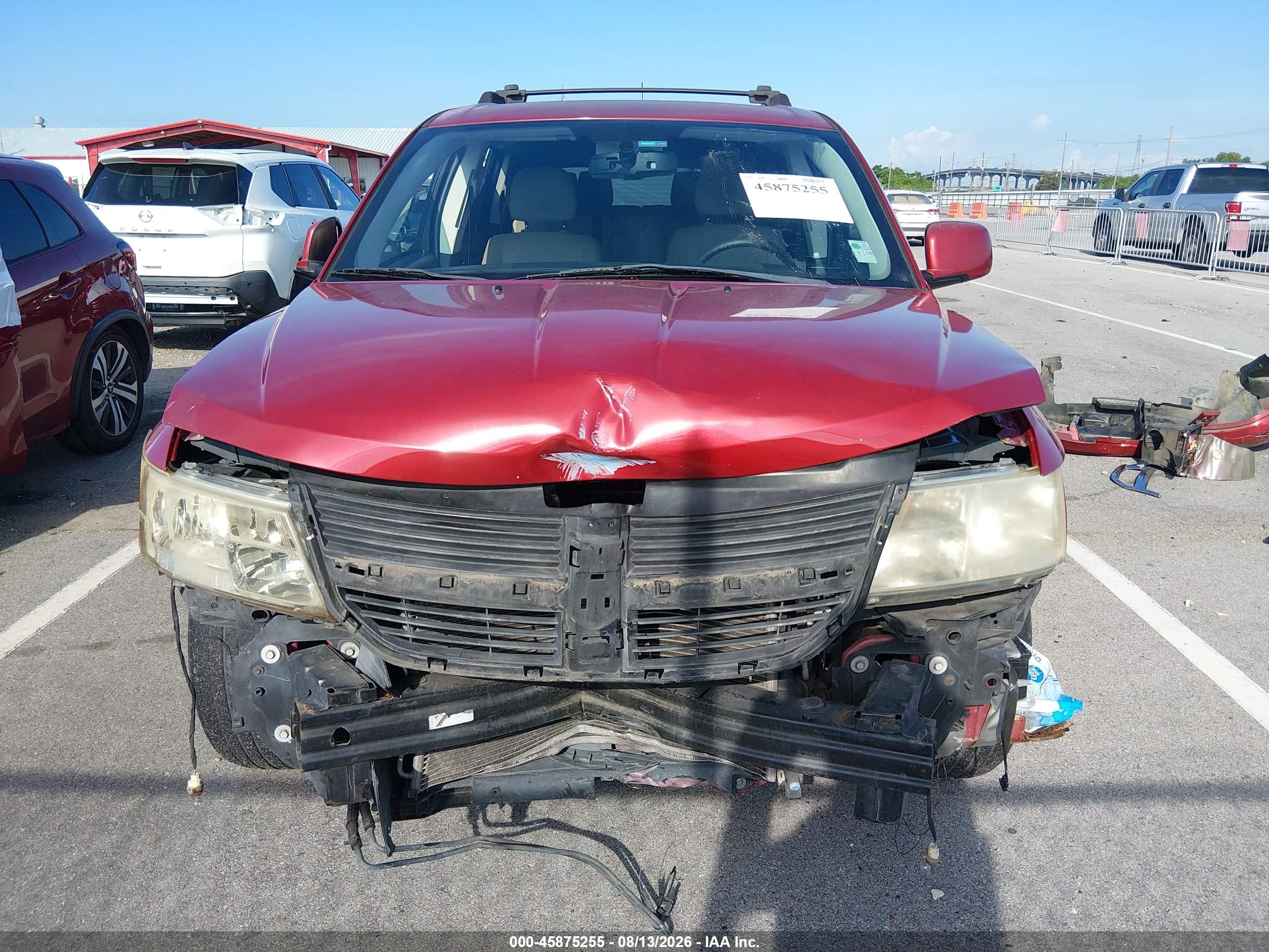 2010 Dodge Journey Sxt Red vin: 3D4PG5FV3AT191317