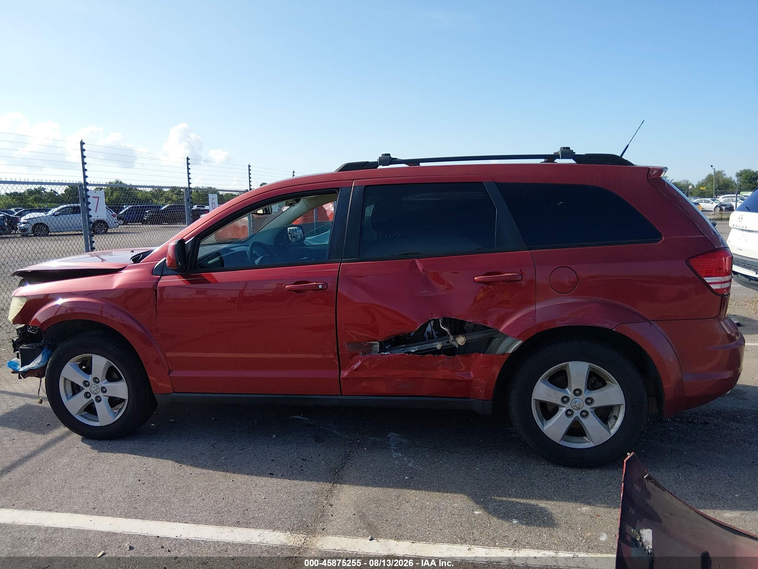 2010 Dodge Journey Sxt Red vin: 3D4PG5FV3AT191317