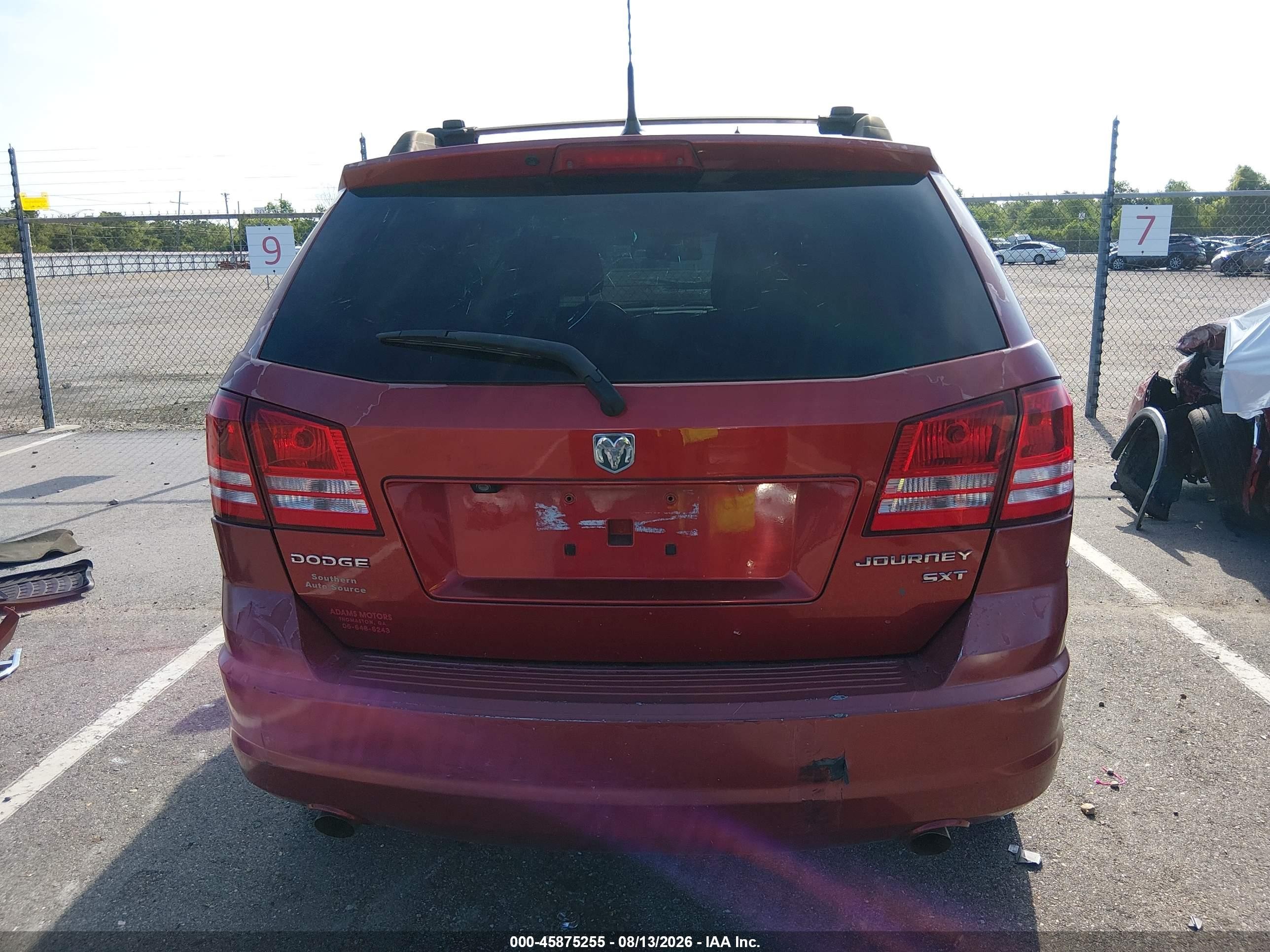 2010 Dodge Journey Sxt Red vin: 3D4PG5FV3AT191317