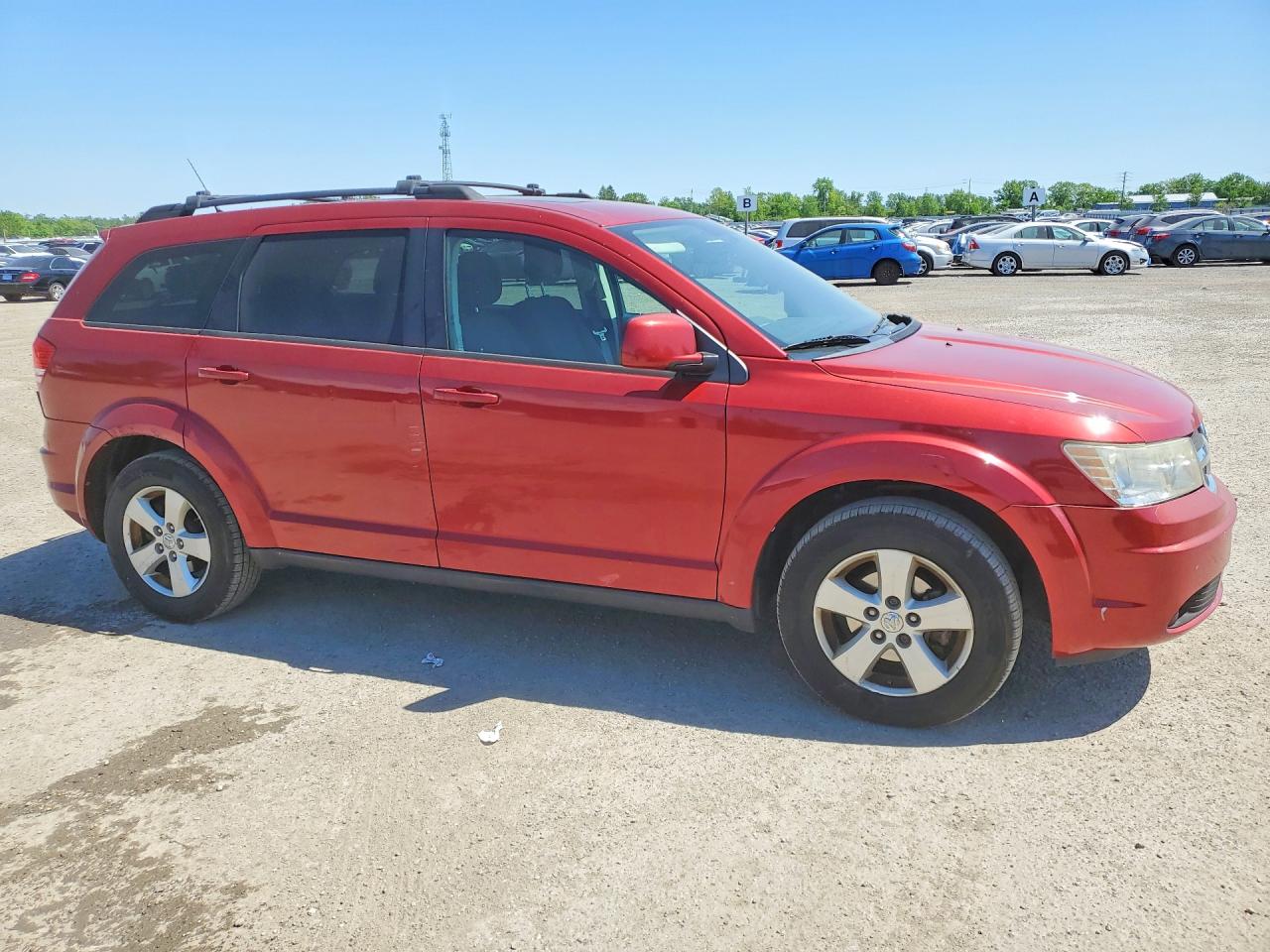 2010 Dodge Journey Sxt Red vin: 3D4PG5FV4AT214877