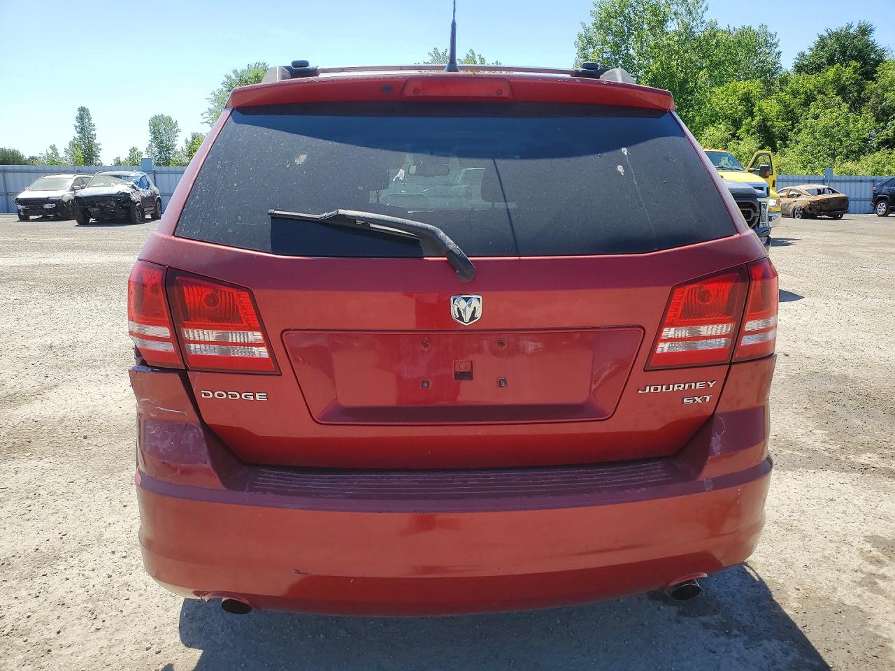 2010 Dodge Journey Sxt Red vin: 3D4PG5FV4AT214877