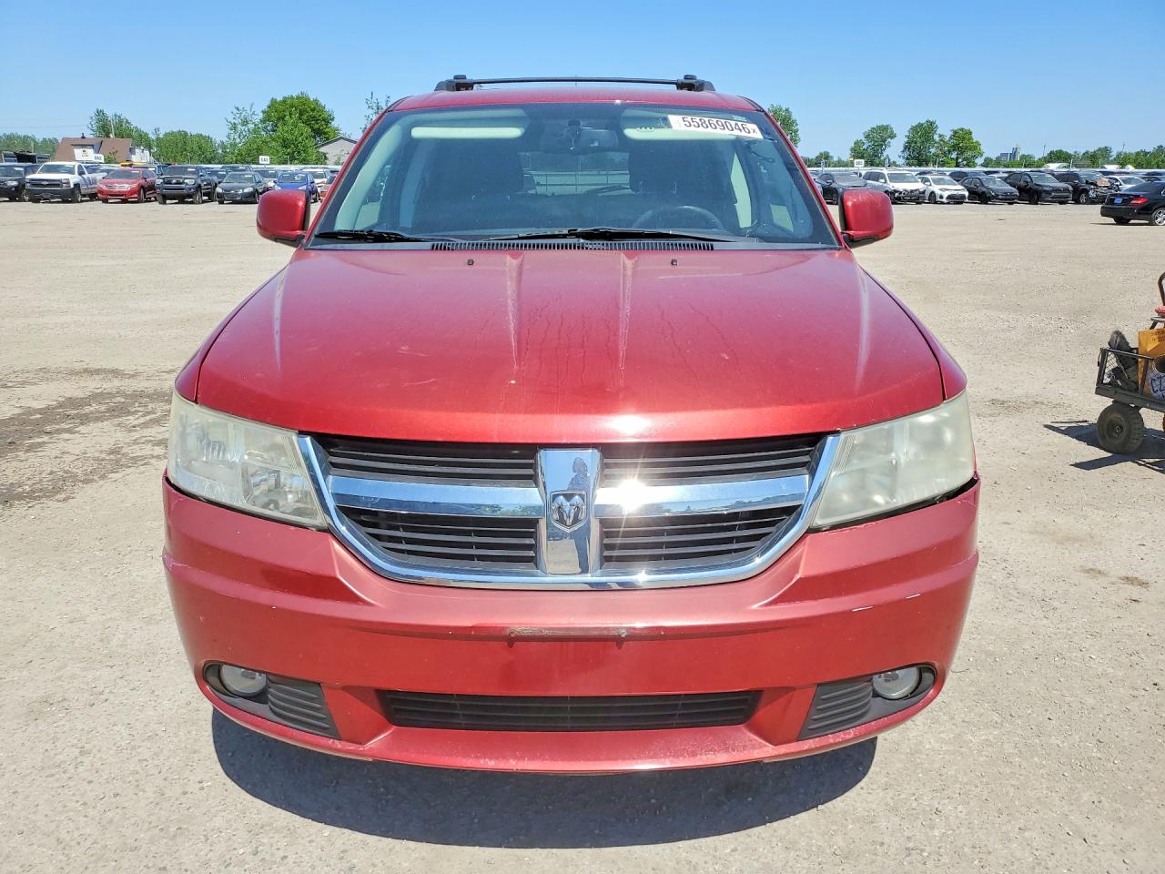 2010 Dodge Journey Sxt Red vin: 3D4PG5FV4AT214877