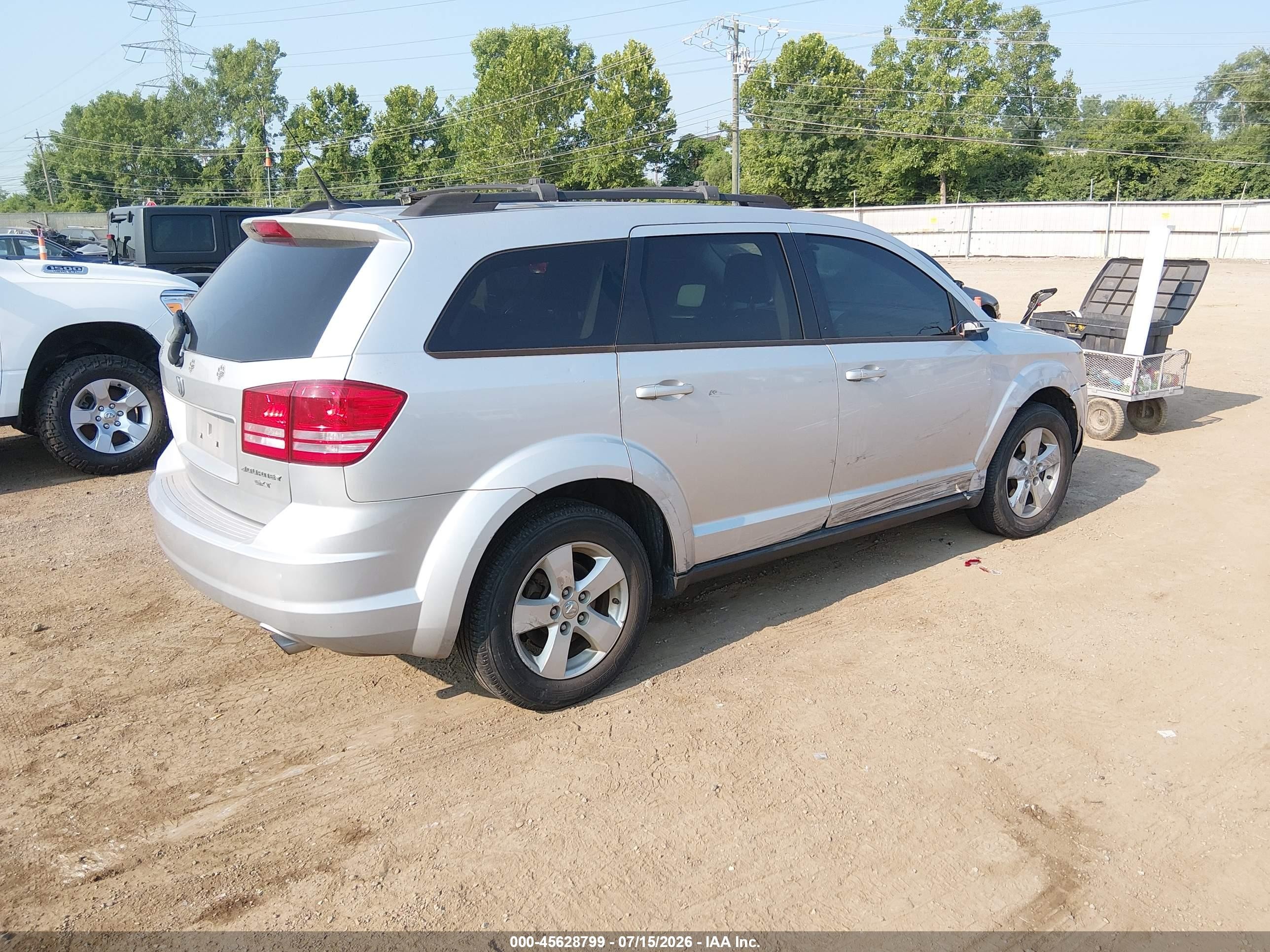 2010 Dodge Journey Sxt Silver vin: 3D4PG5FV4AT233204