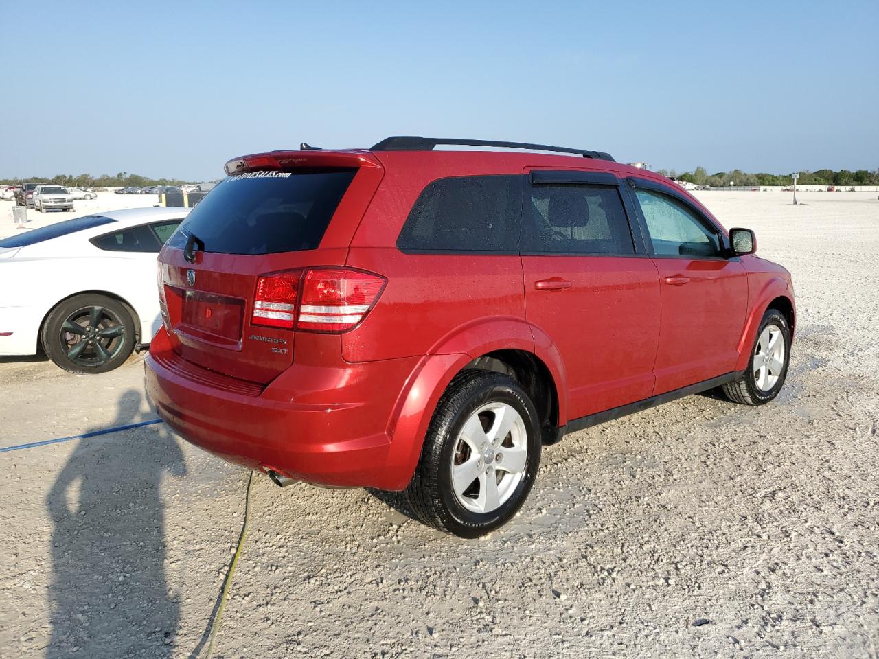 2010 Dodge Journey Sxt Red vin: 3D4PG5FV4AT253372