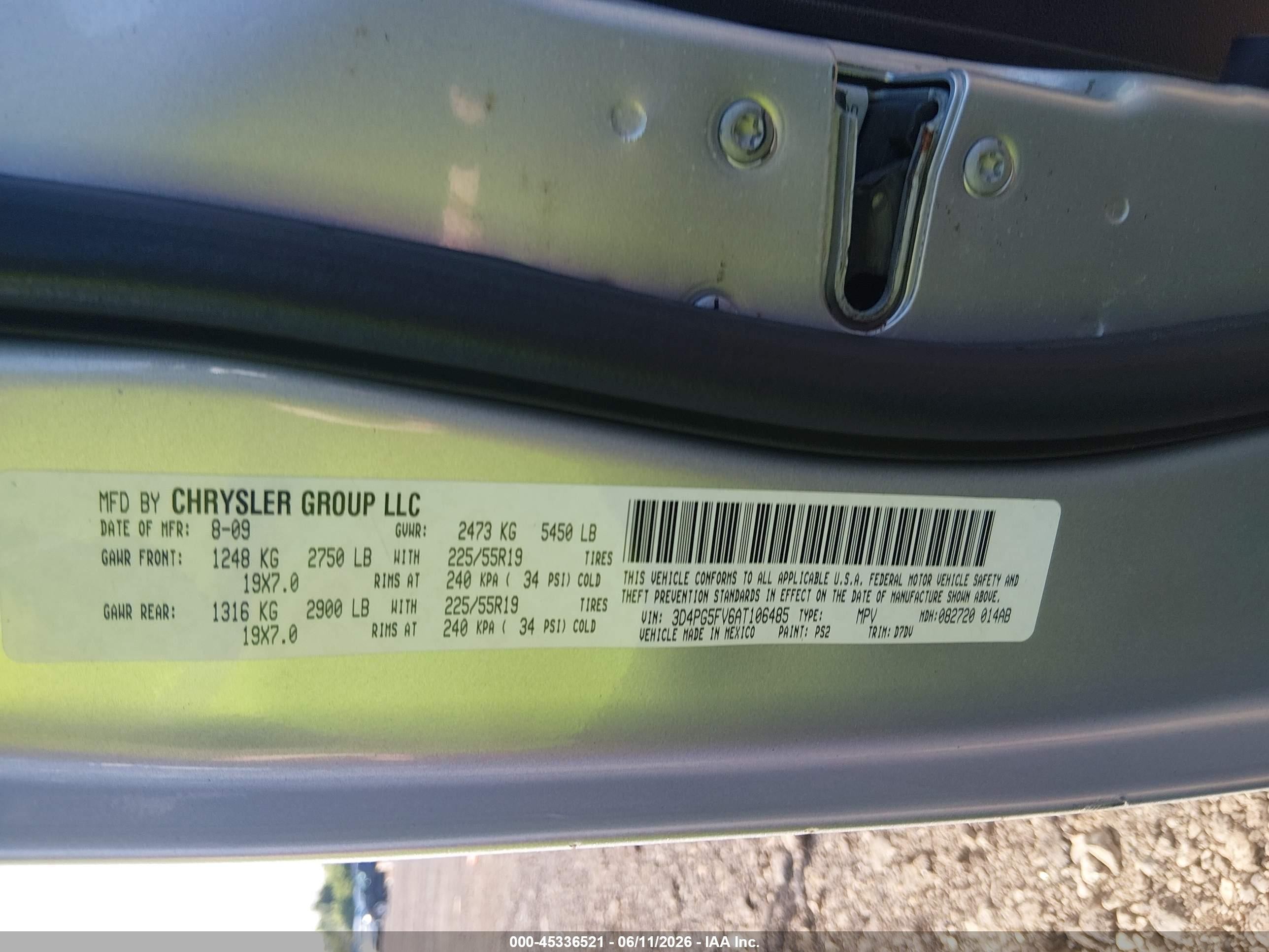 2010 Dodge Journey Sxt Silver vin: 3D4PG5FV6AT106485
