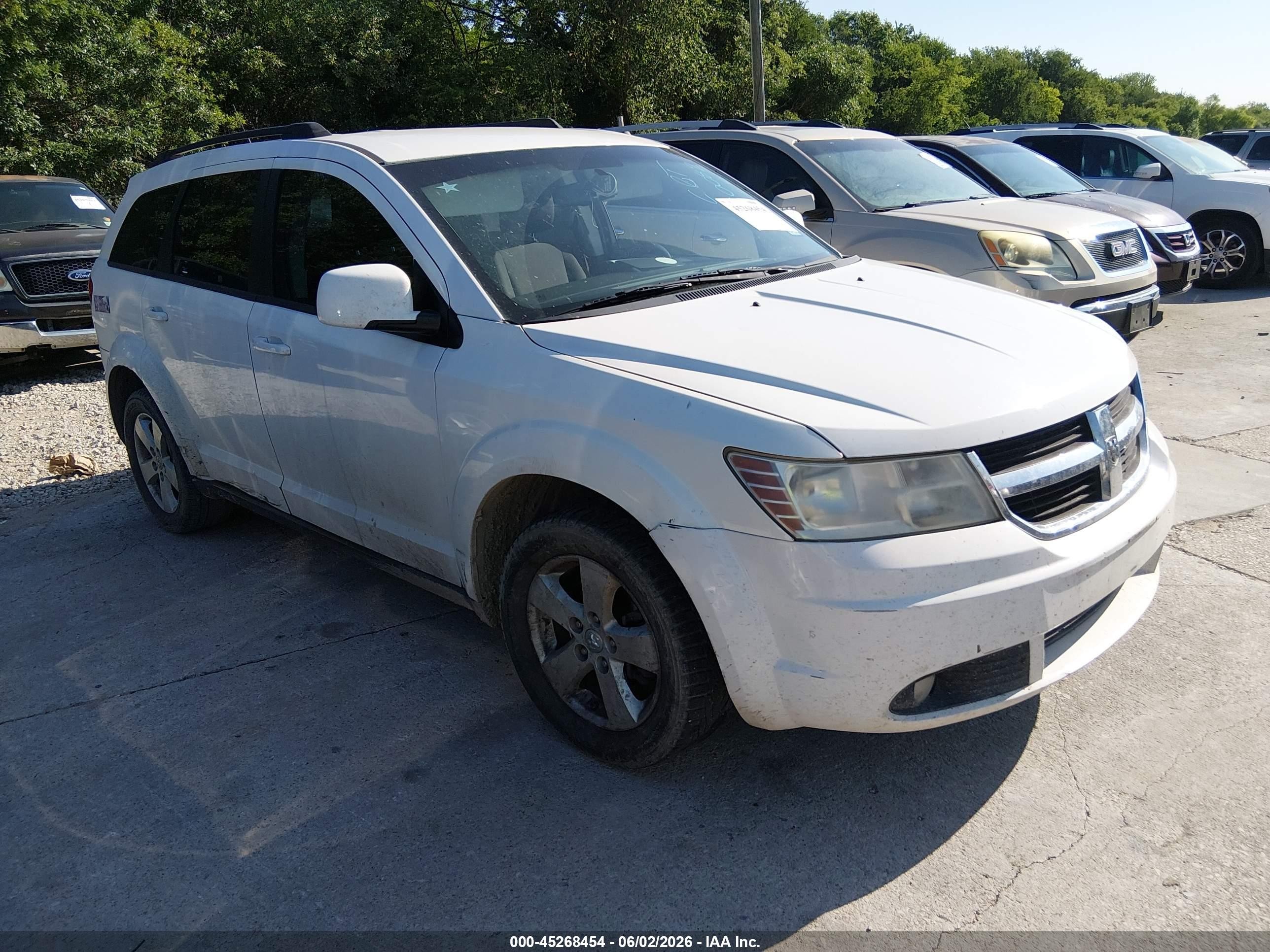 2010 Dodge Journey Sxt White vin: 3D4PG5FV6AT150082
