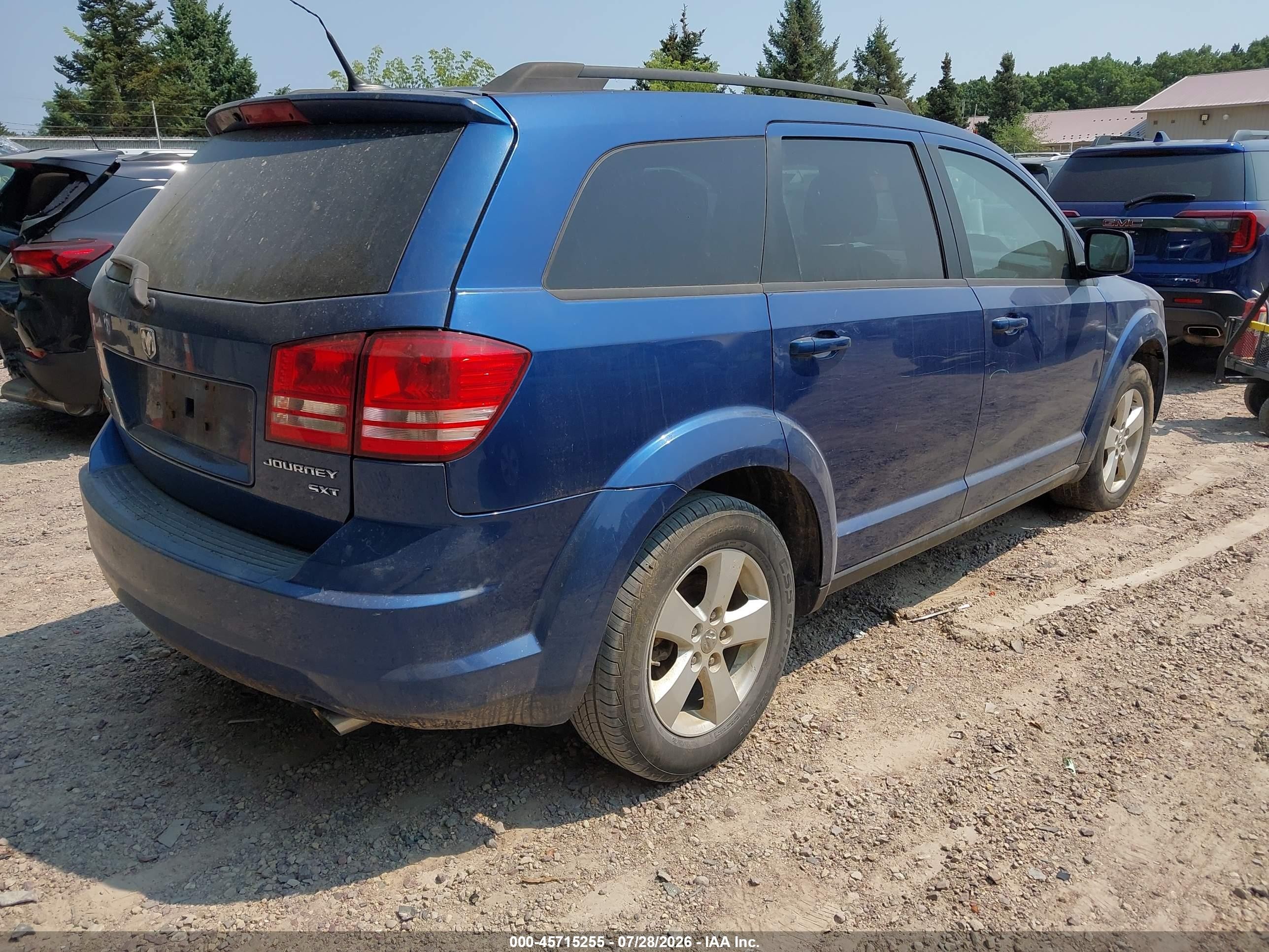 2010 Dodge Journey Sxt Blue vin: 3D4PG5FV6AT180456