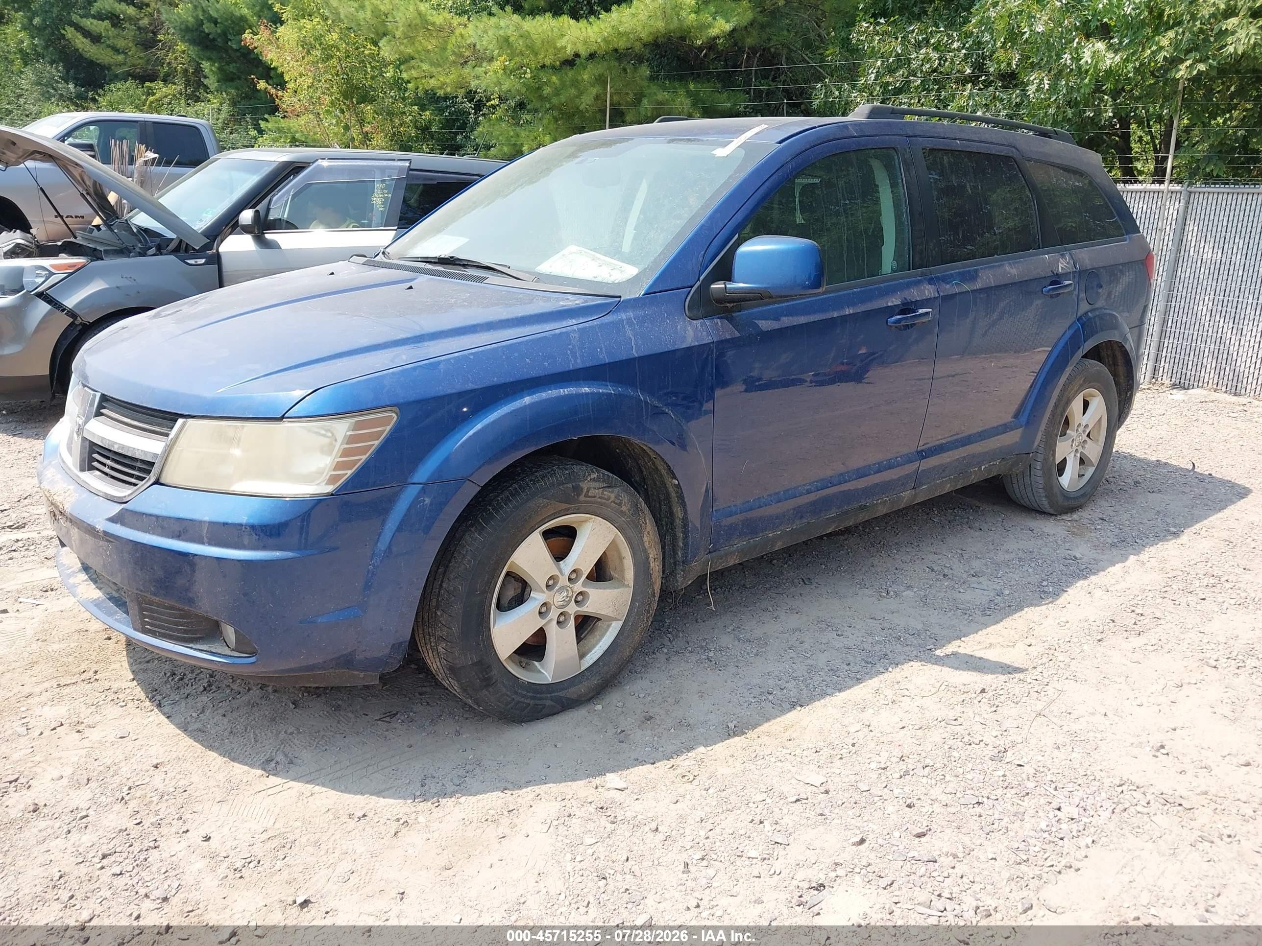 2010 Dodge Journey Sxt Blue vin: 3D4PG5FV6AT180456