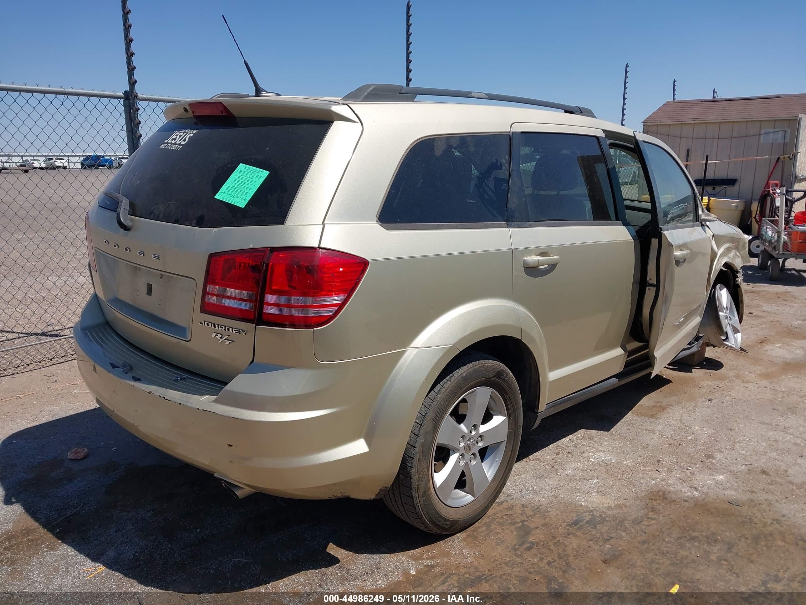 2010 Dodge Journey Sxt Beige vin: 3D4PG5FV7AT145456