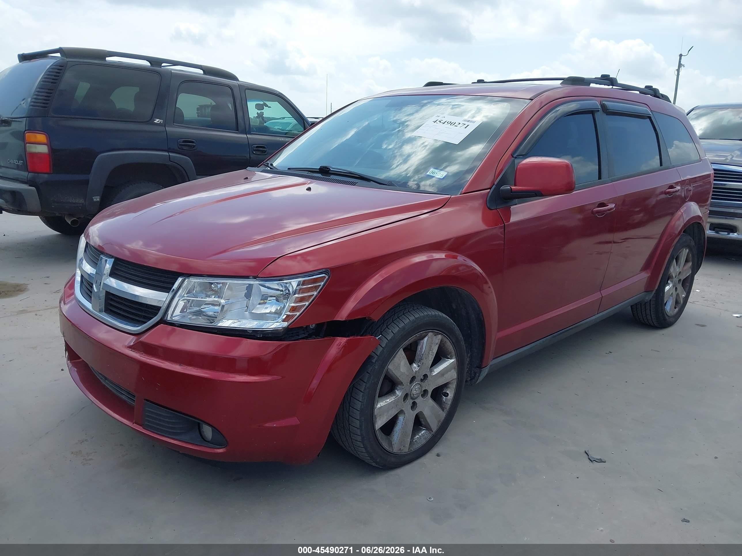 2010 Dodge Journey Sxt Red vin: 3D4PG5FV8AT125121