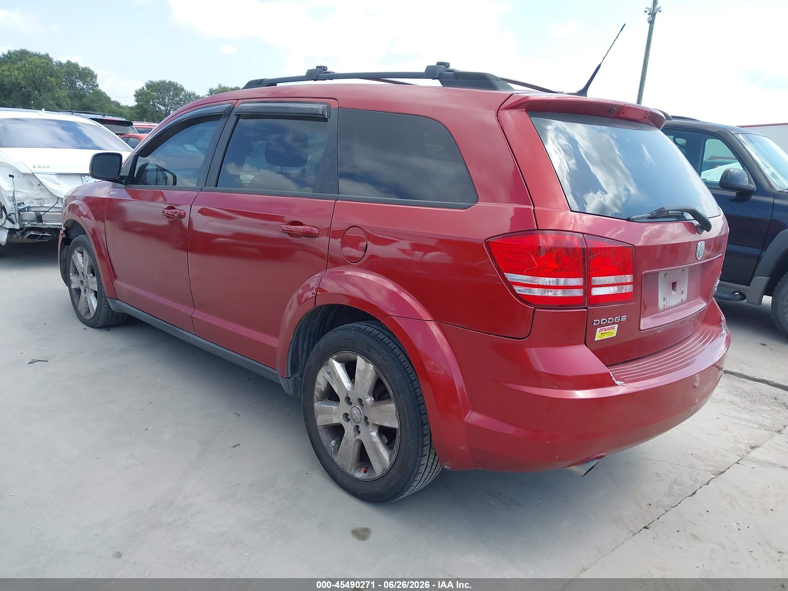 2010 Dodge Journey Sxt Red vin: 3D4PG5FV8AT125121