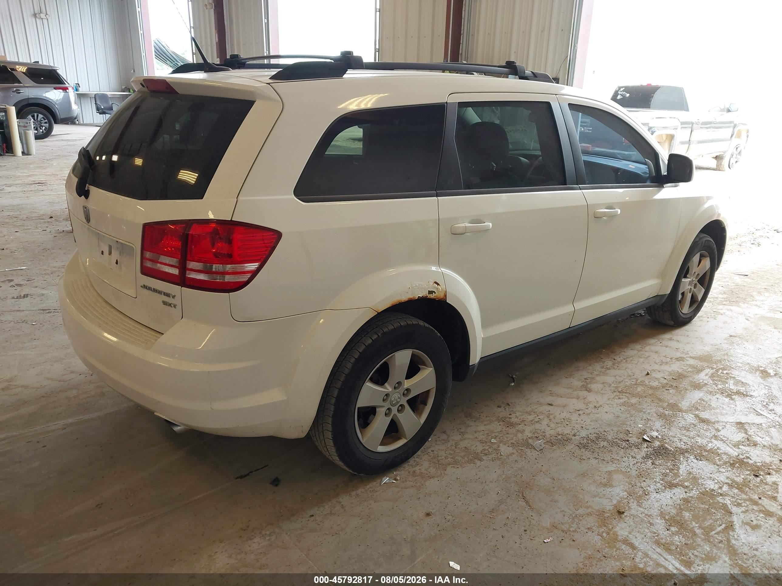 2010 Dodge Journey Sxt White vin: 3D4PG5FV8AT129119