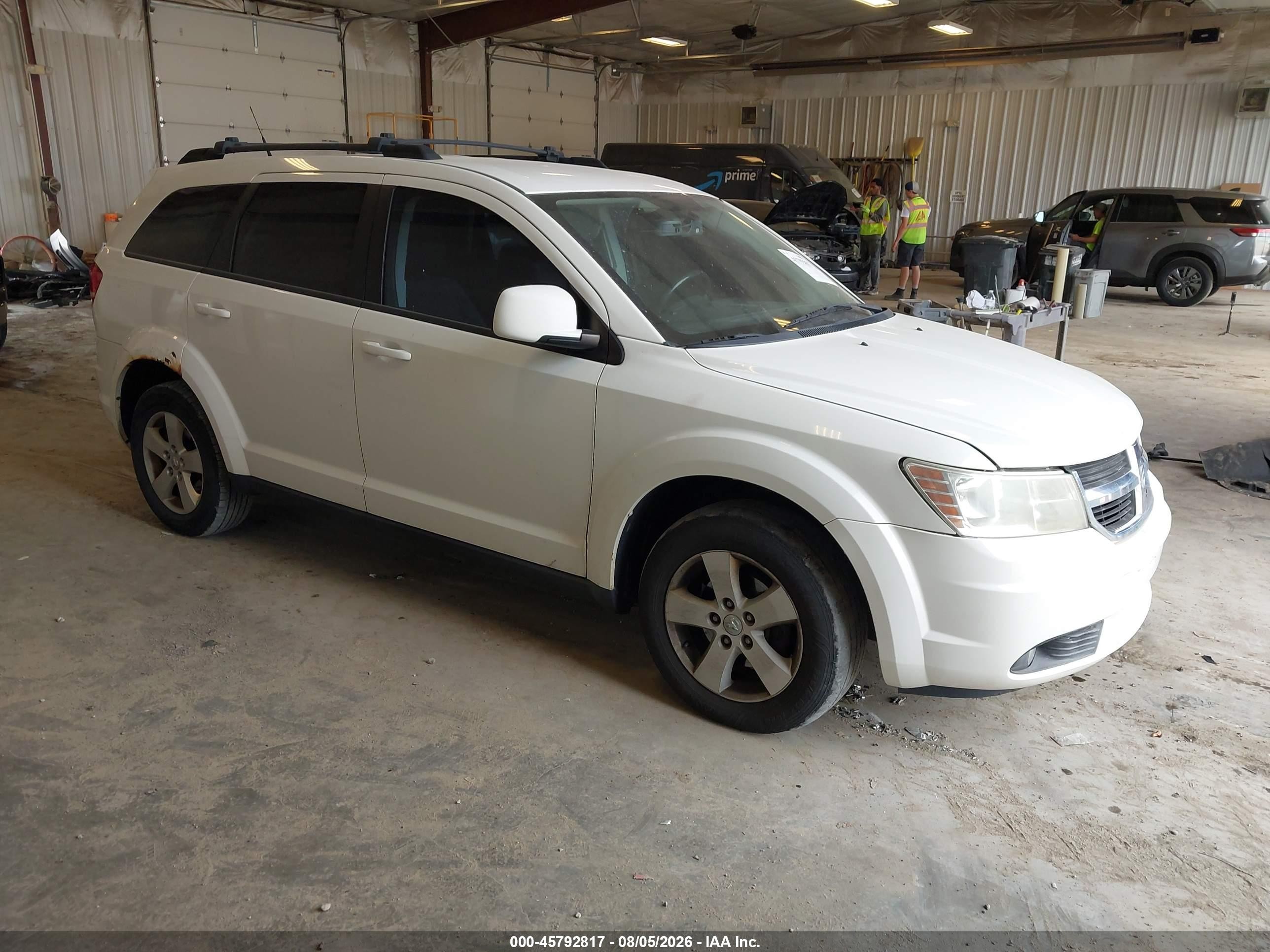 2010 Dodge Journey Sxt White vin: 3D4PG5FV8AT129119