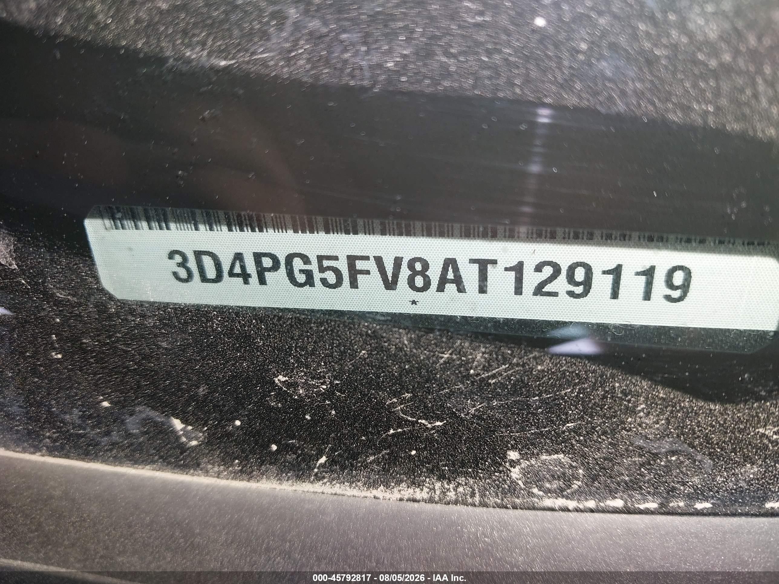 2010 Dodge Journey Sxt White vin: 3D4PG5FV8AT129119