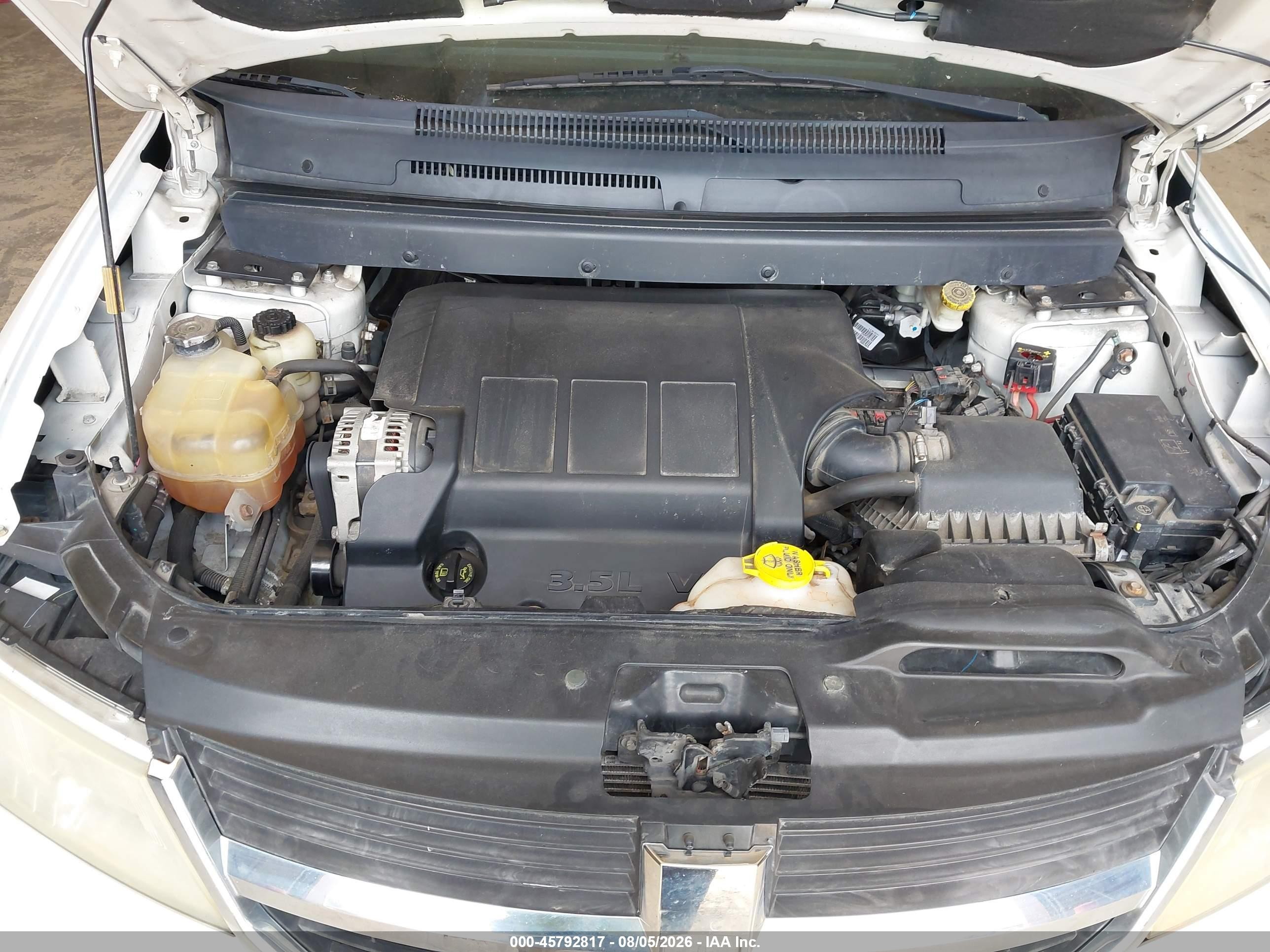 2010 Dodge Journey Sxt White vin: 3D4PG5FV8AT129119