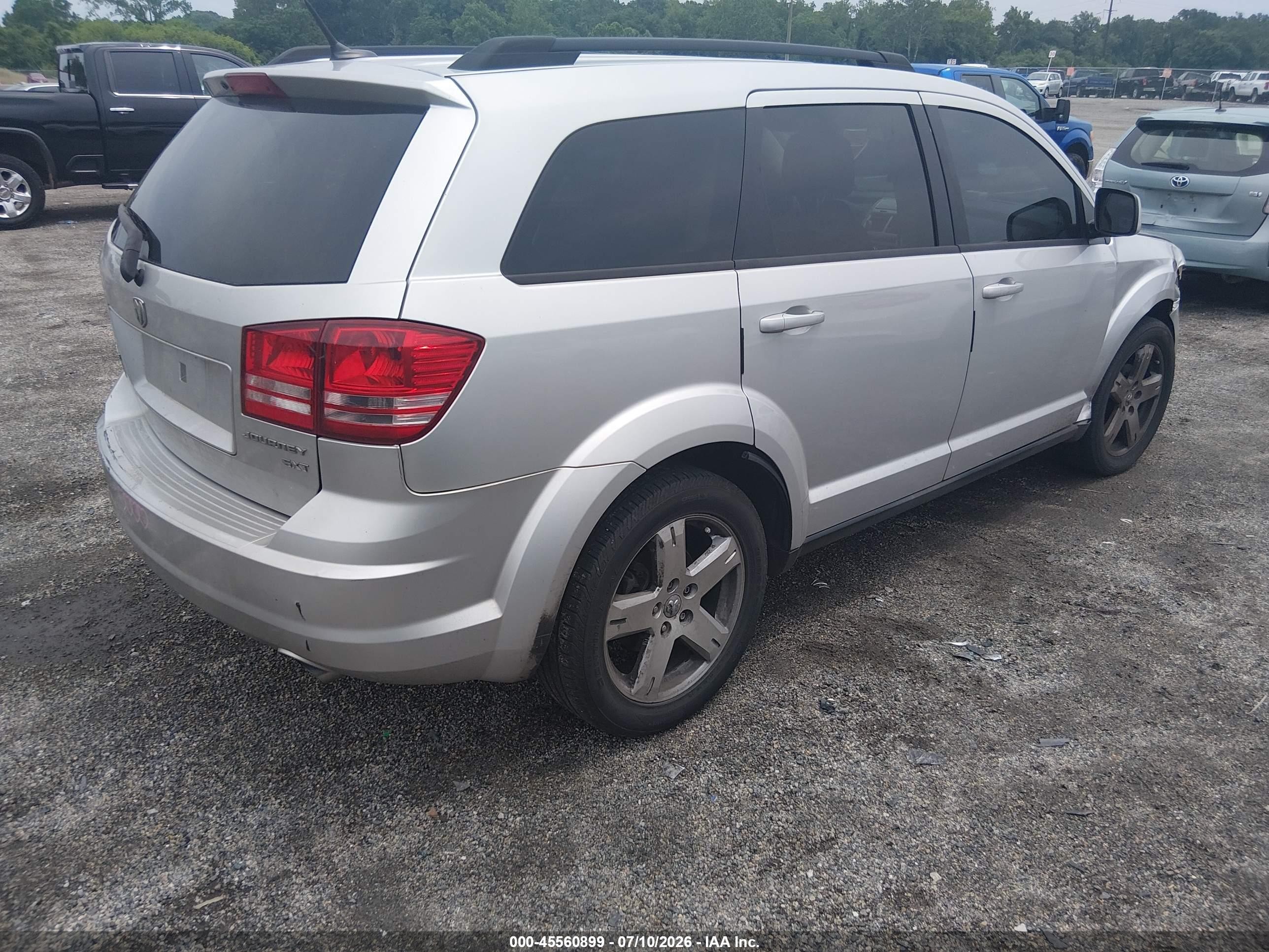 2010 Dodge Journey Sxt Silver vin: 3D4PG5FV8AT181706