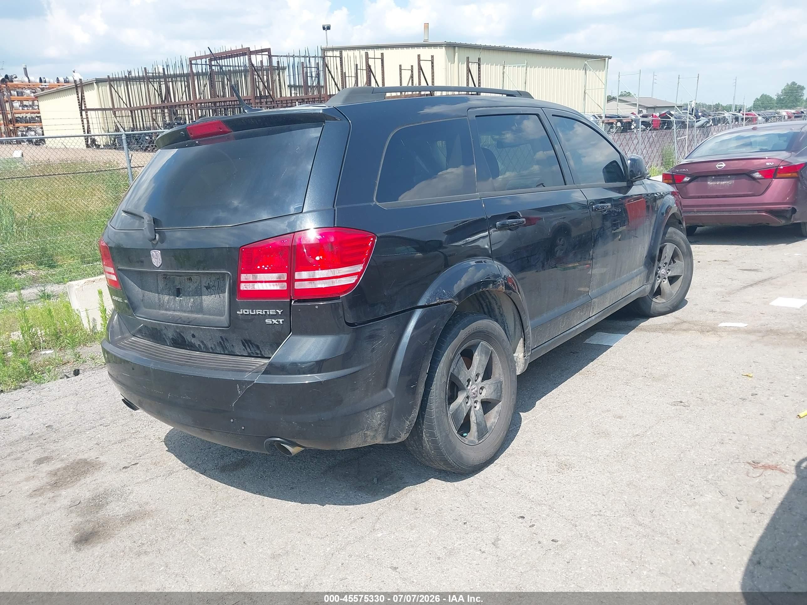2010 Dodge Journey Sxt Black vin: 3D4PG5FVXAT165443
