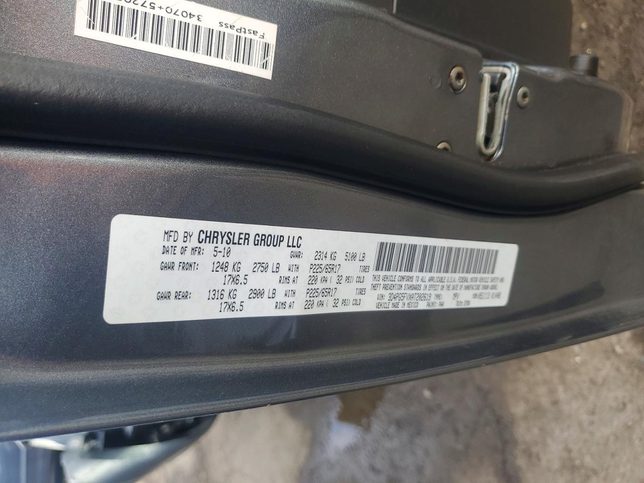 2010 Dodge Journey Sxt Blue vin: 3D4PG5FVXAT202619
