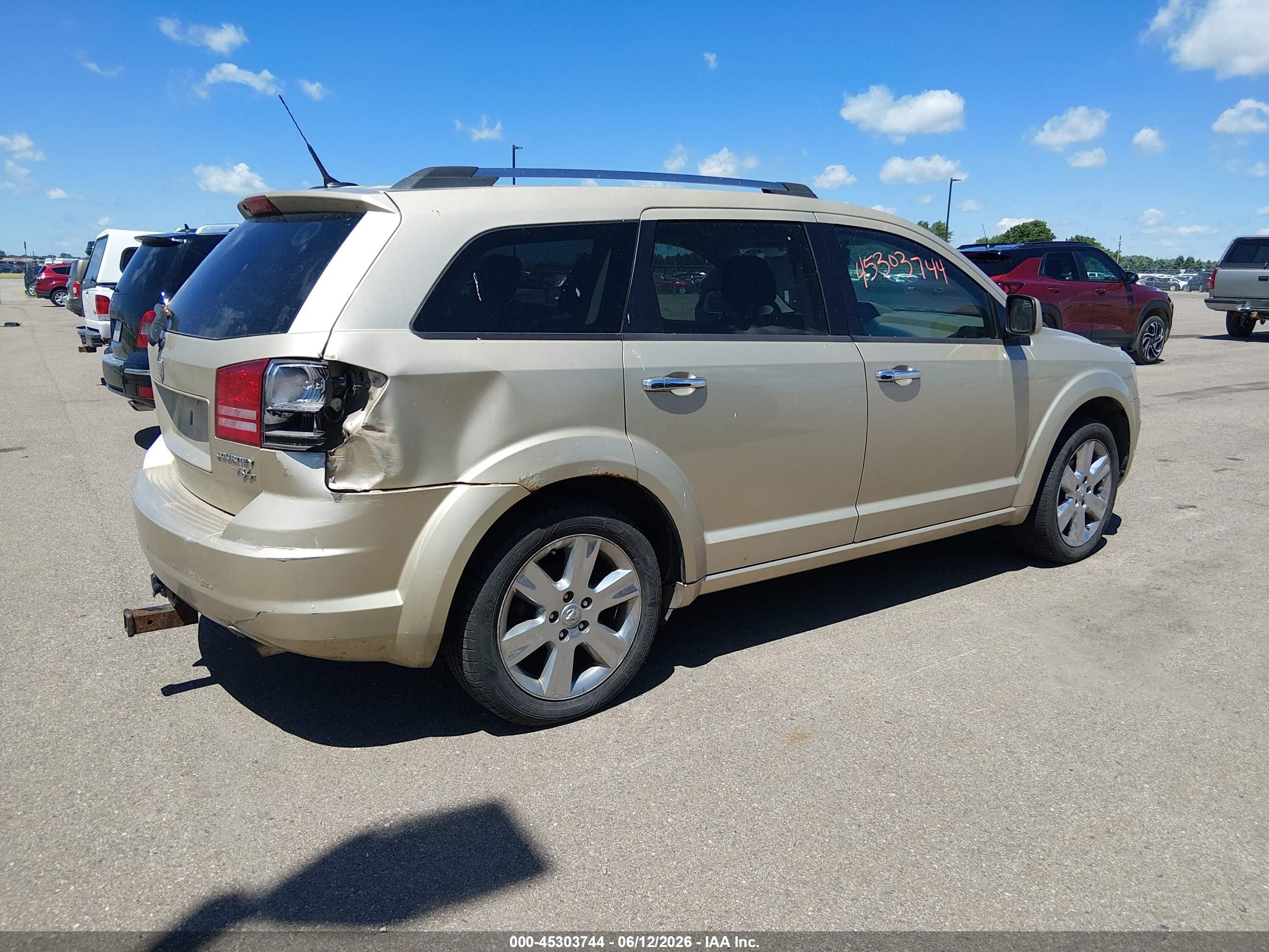 2010 Dodge Journey R/t Gold vin: 3D4PG6FV2AT108420