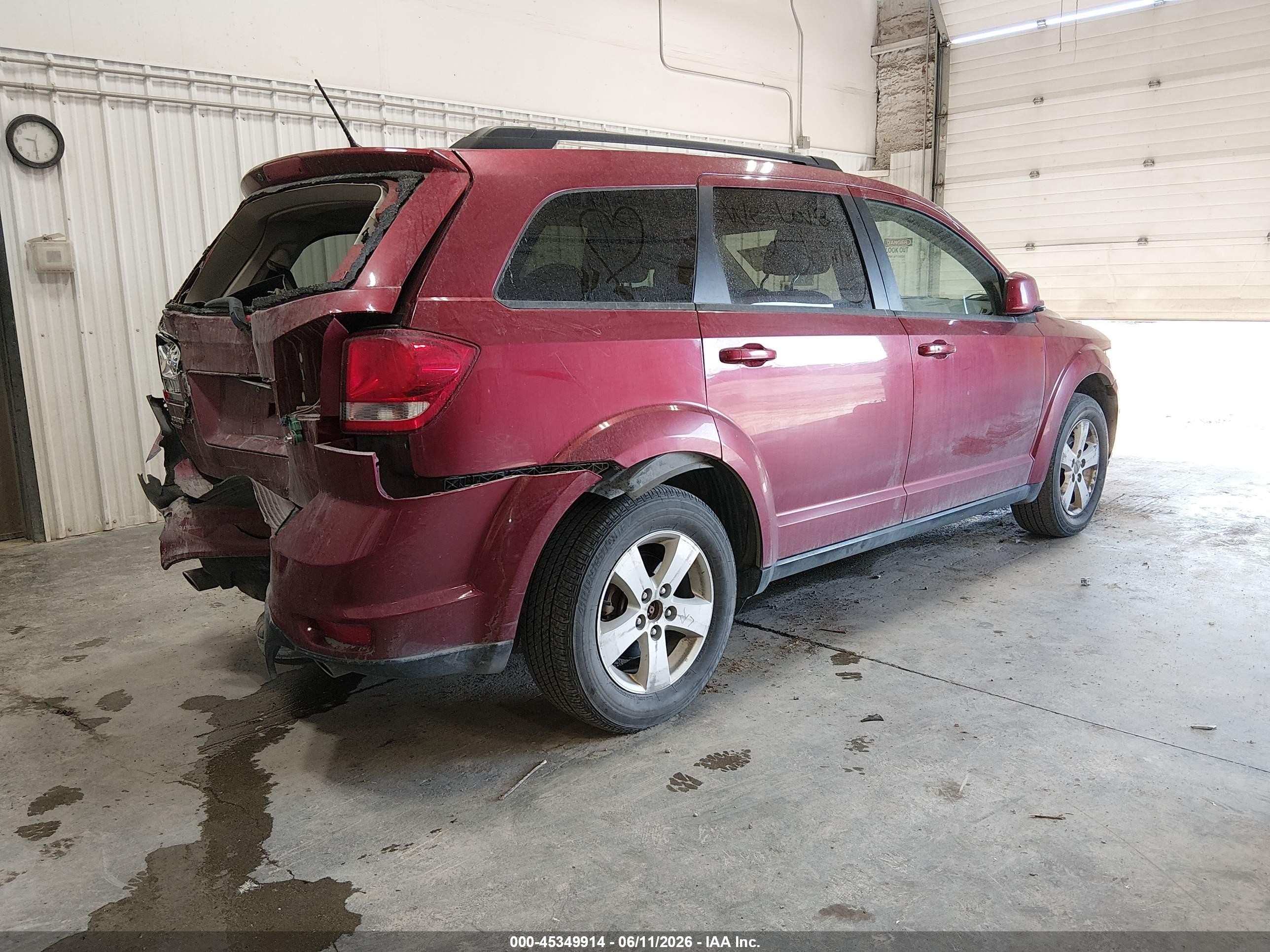 2011 Dodge Journey Mainstreet Red vin: 3D4PH1FG0BT553029