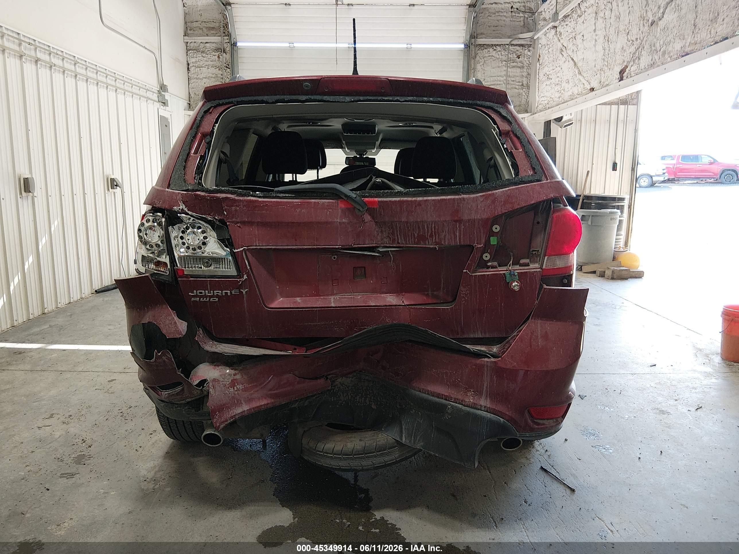 2011 Dodge Journey Mainstreet Red vin: 3D4PH1FG0BT553029
