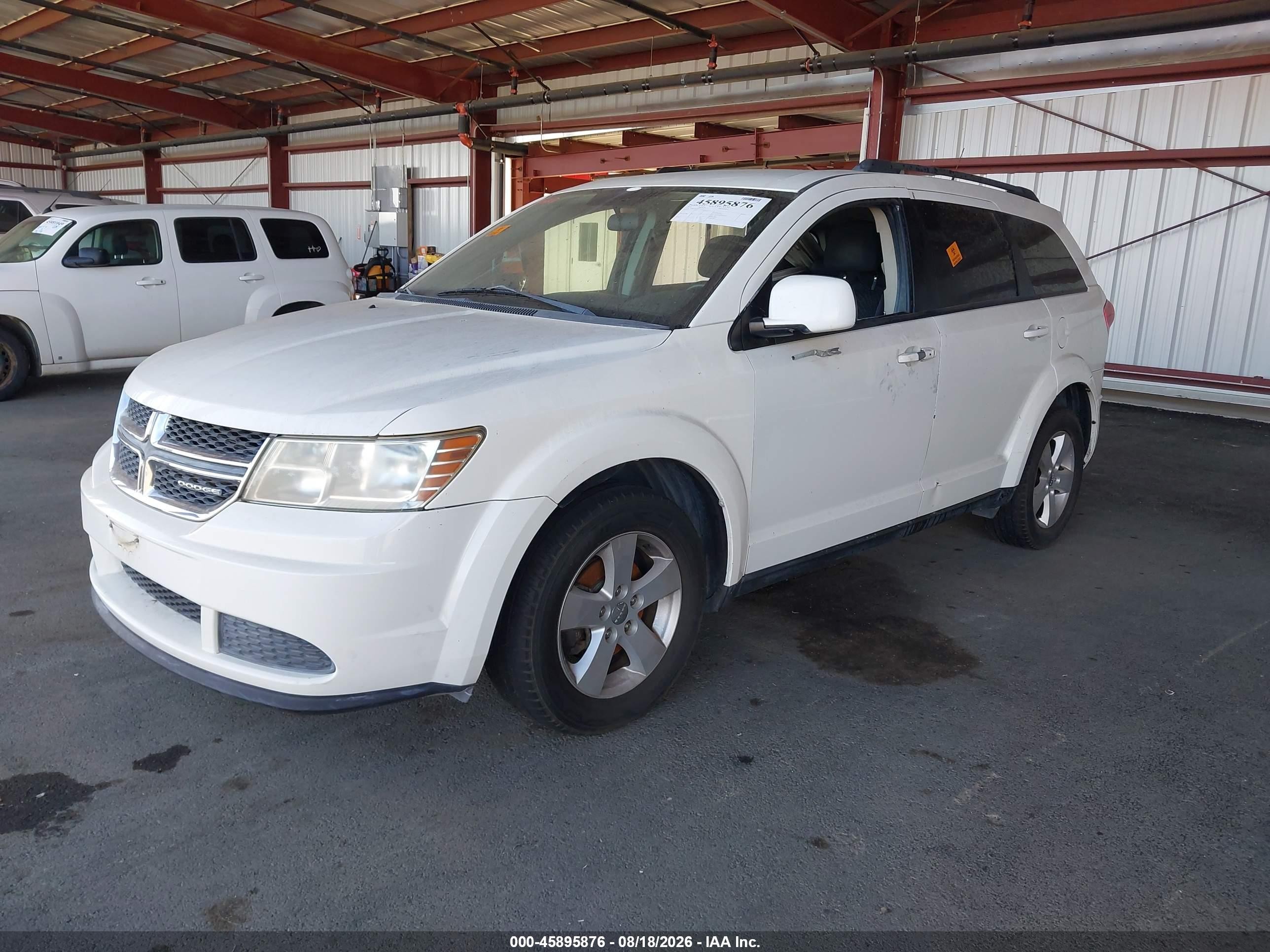 2011 Dodge Journey Mainstreet White vin: 3D4PH1FG4BT518753