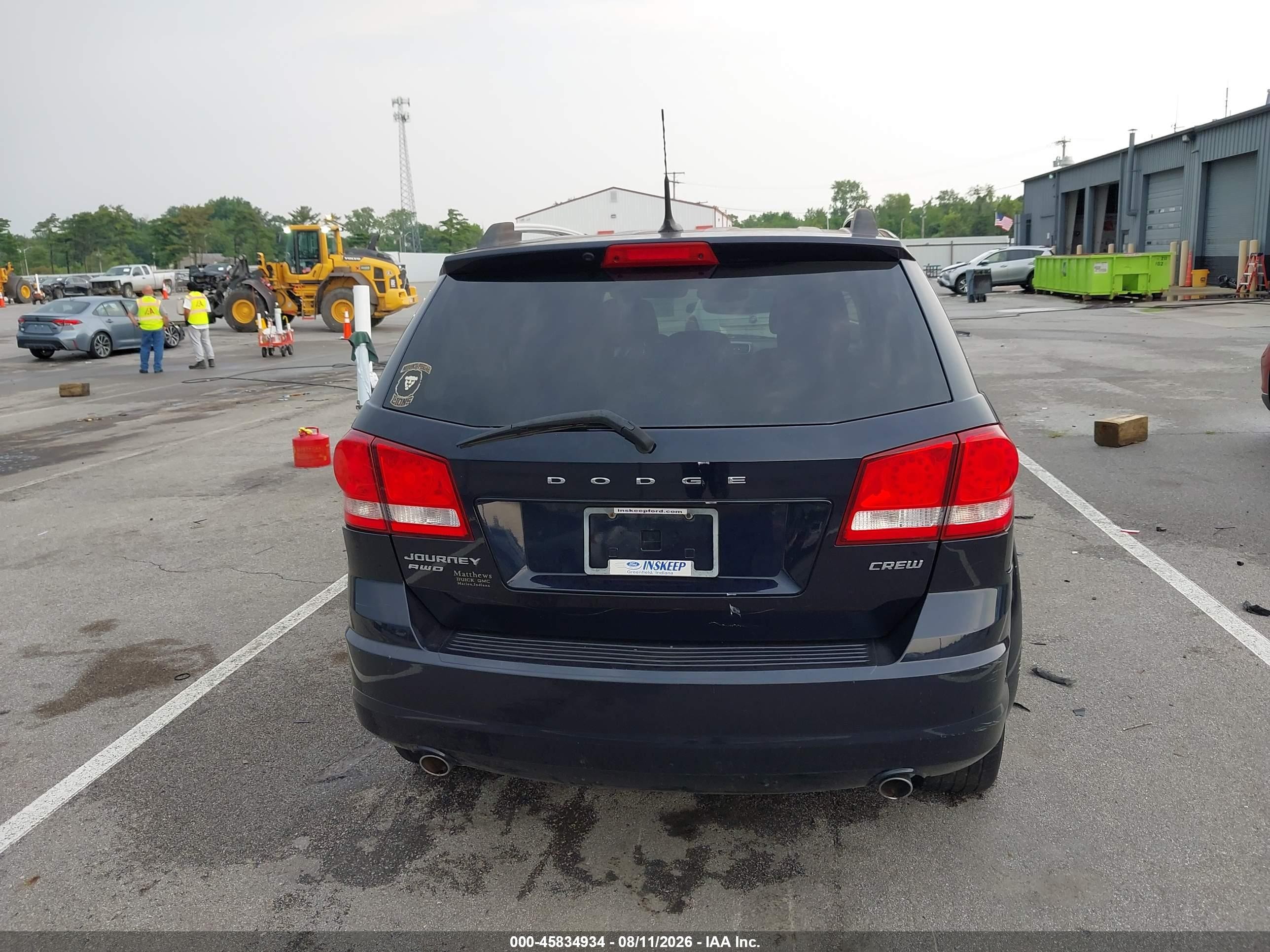 2011 Dodge Journey Crew Black vin: 3D4PH3FG0BT507311