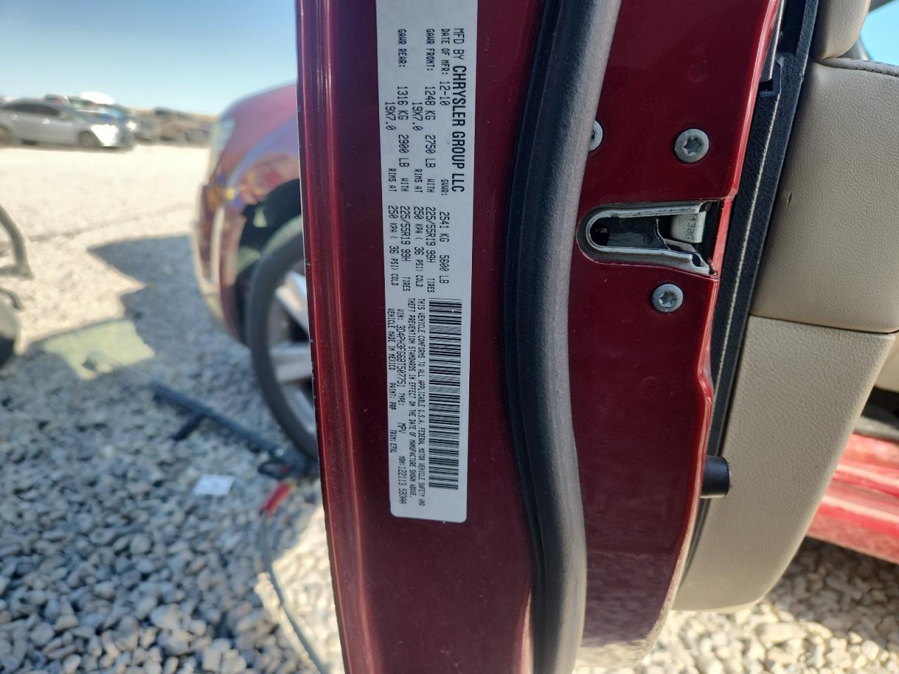 2011 Dodge Journey Crew Red vin: 3D4PH3FG6BT507751