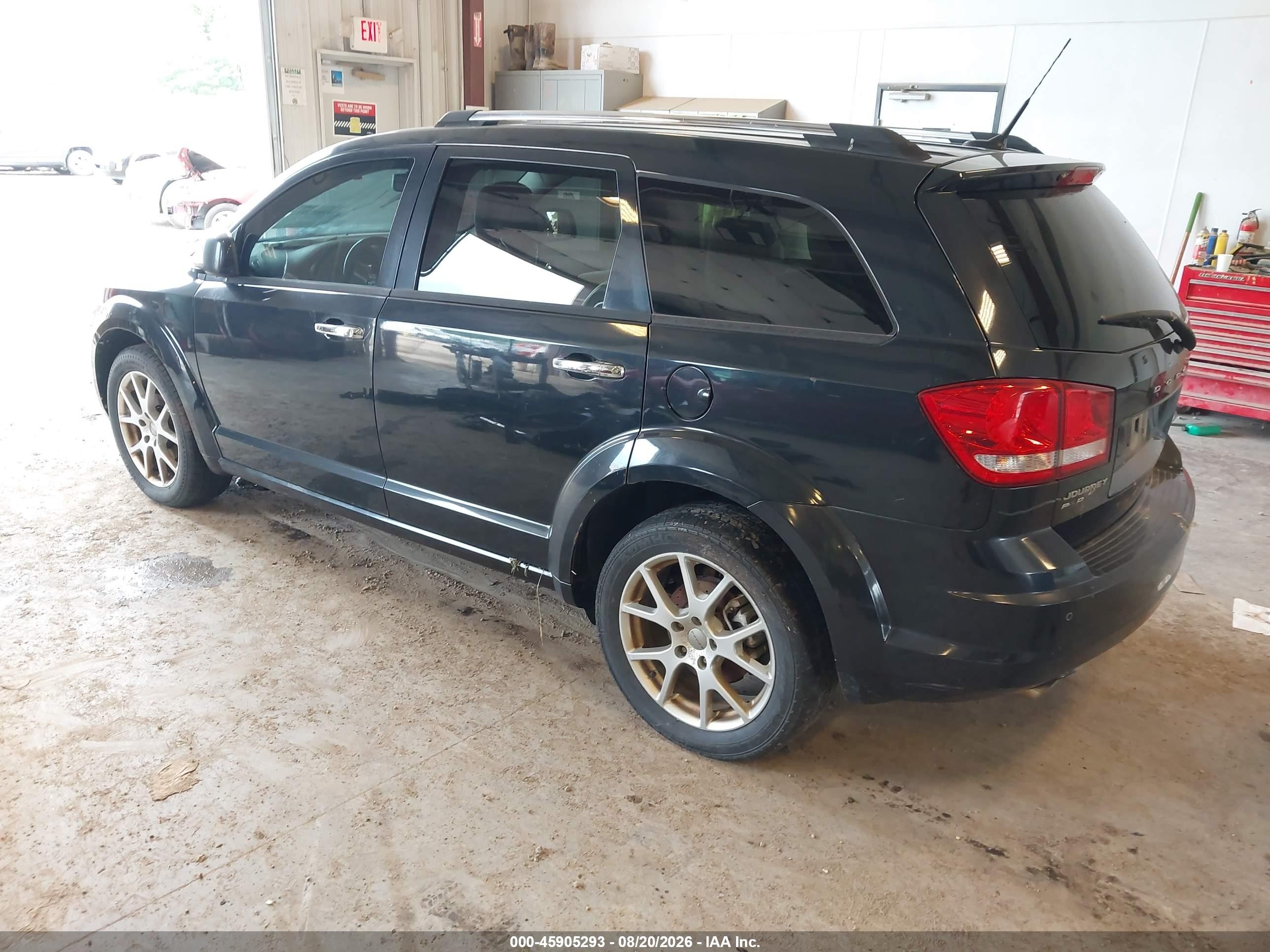 2011 Dodge Journey Crew Черный vin: 3D4PH3FG8BT523983