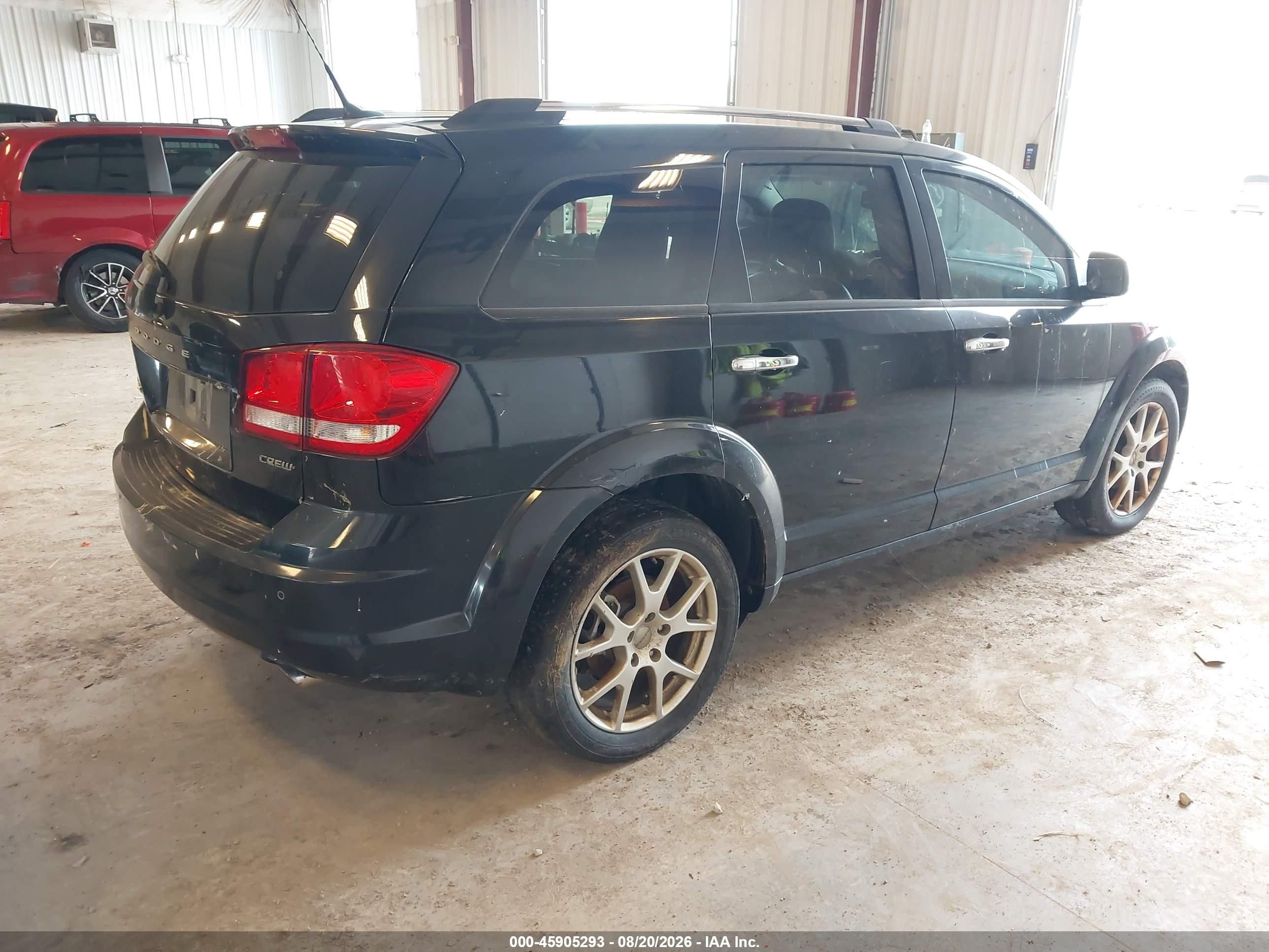 2011 Dodge Journey Crew Черный vin: 3D4PH3FG8BT523983