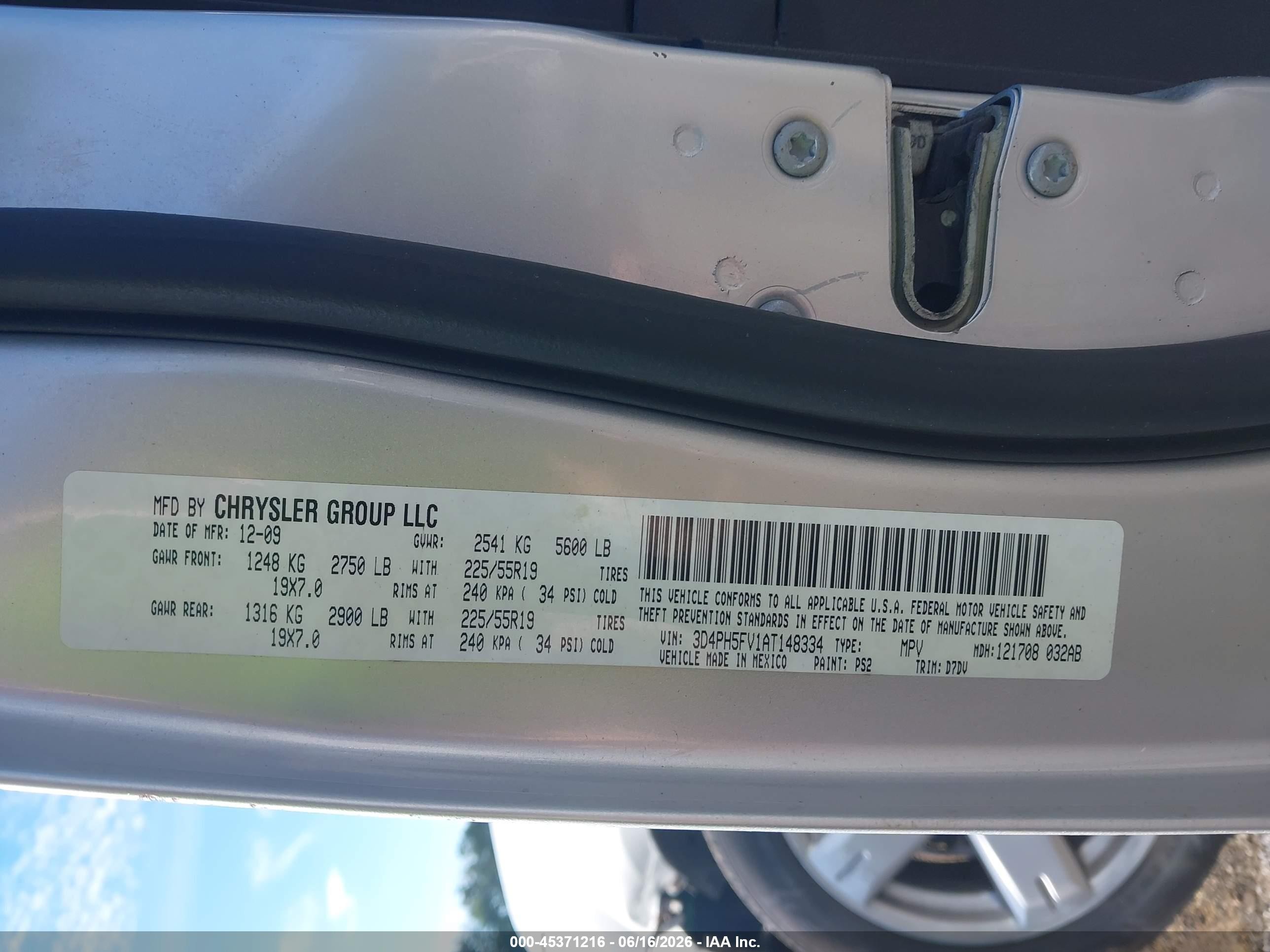2010 Dodge Journey Sxt Silver vin: 3D4PH5FV1AT148334