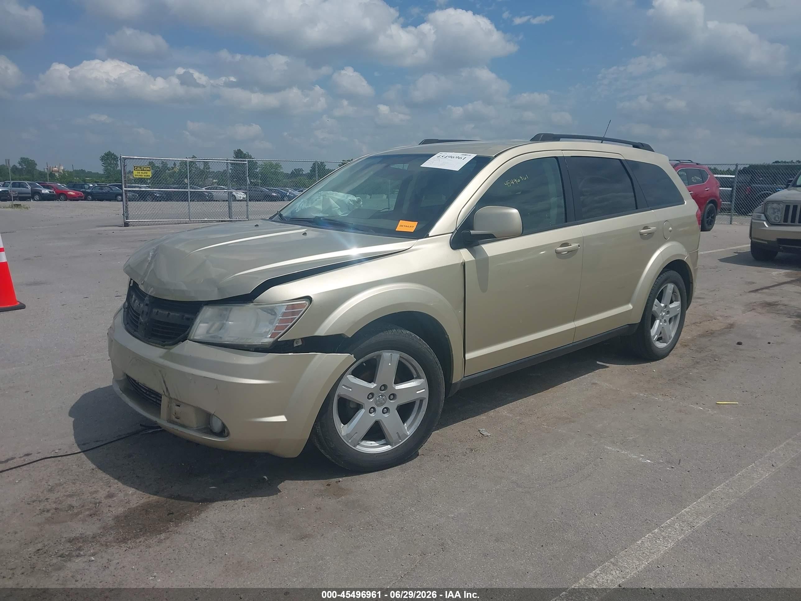 2010 Dodge Journey Sxt Tan vin: 3D4PH5FV4AT139269
