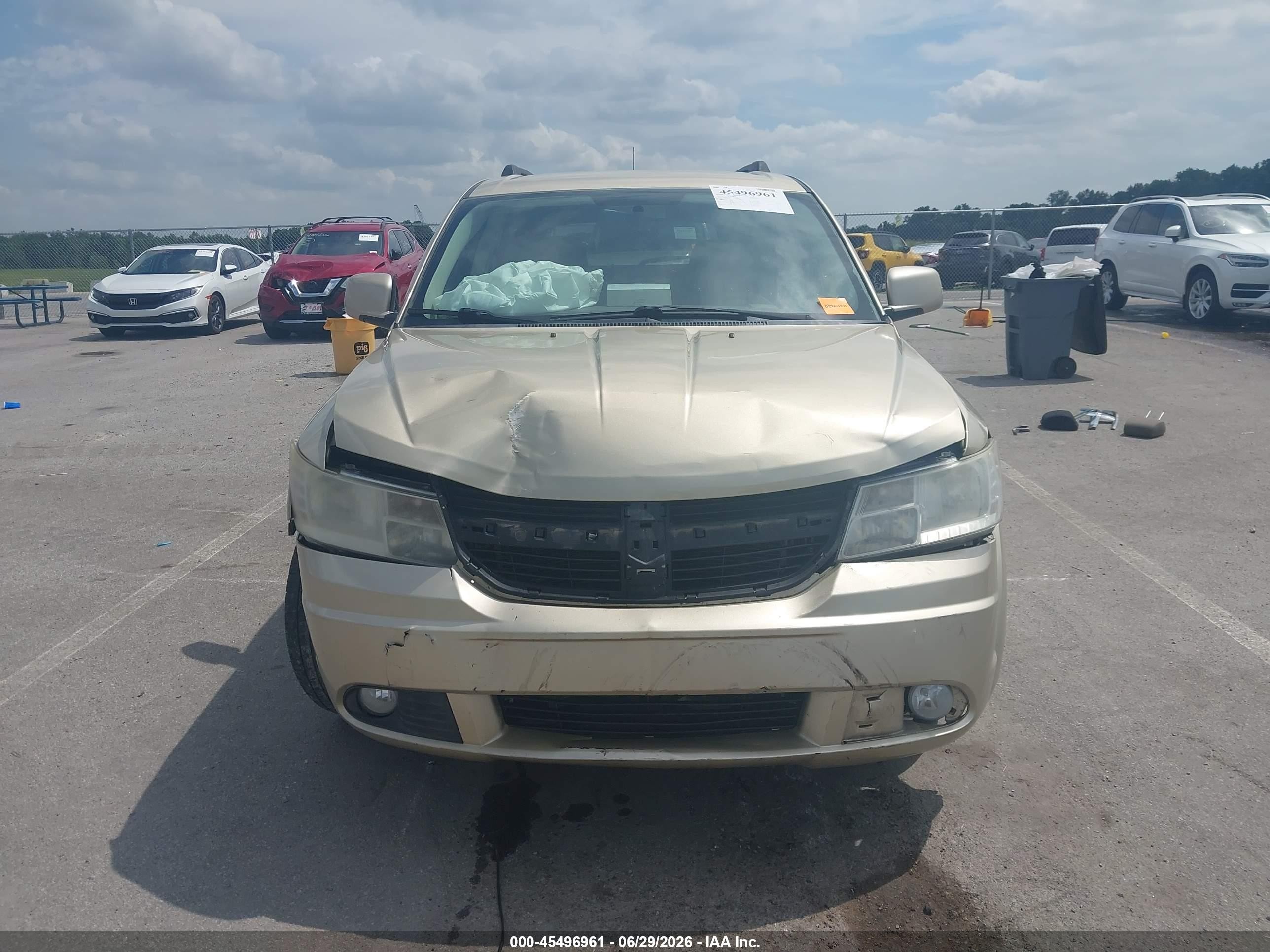 2010 Dodge Journey Sxt Tan vin: 3D4PH5FV4AT139269
