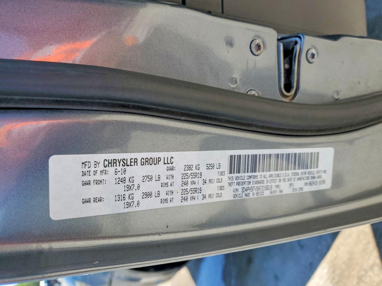 2010 Dodge Journey Sxt Blue vin: 3D4PH5FV5AT216618