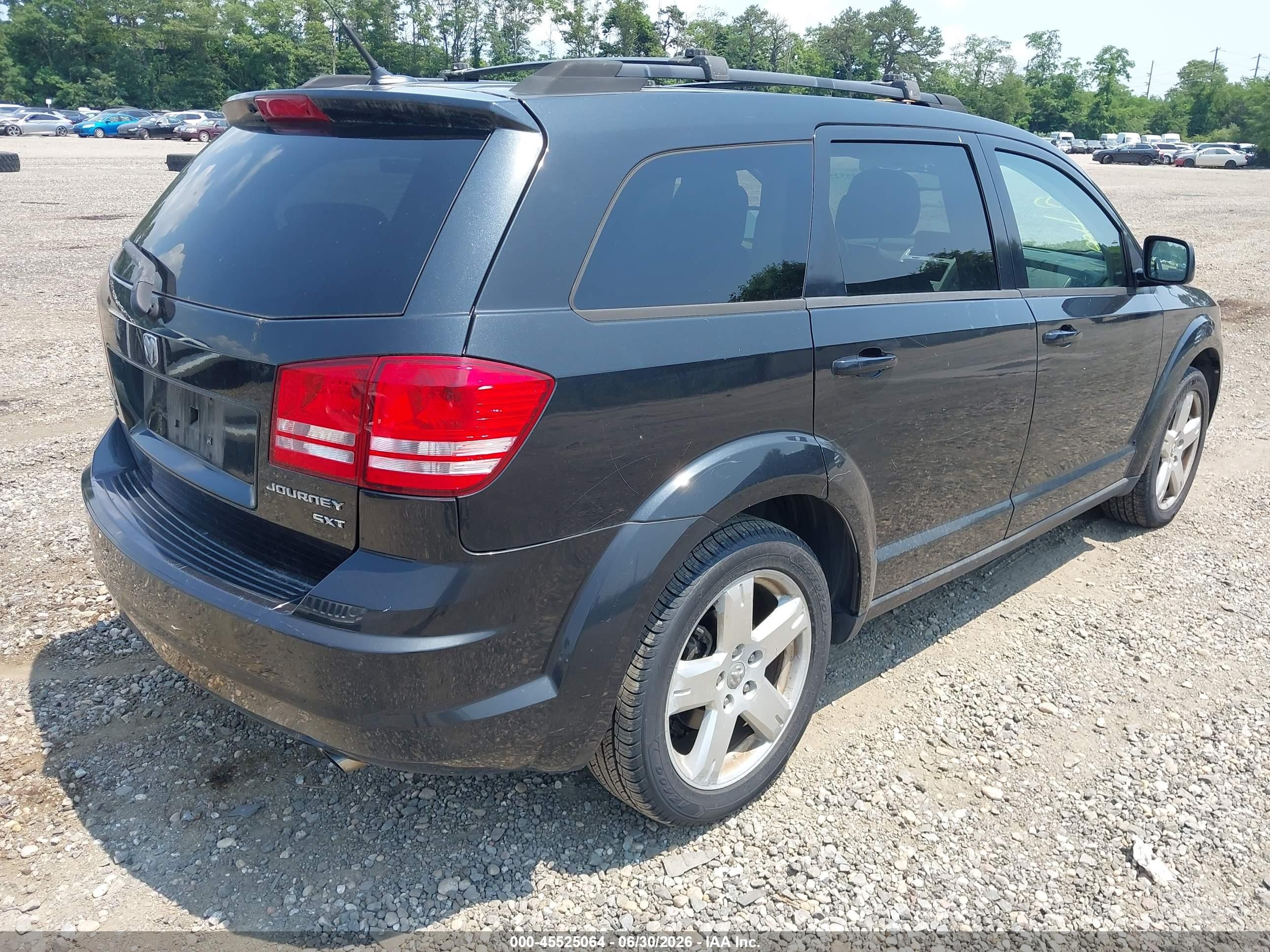 2010 Dodge Journey Sxt Black vin: 3D4PH5FV9AT133838