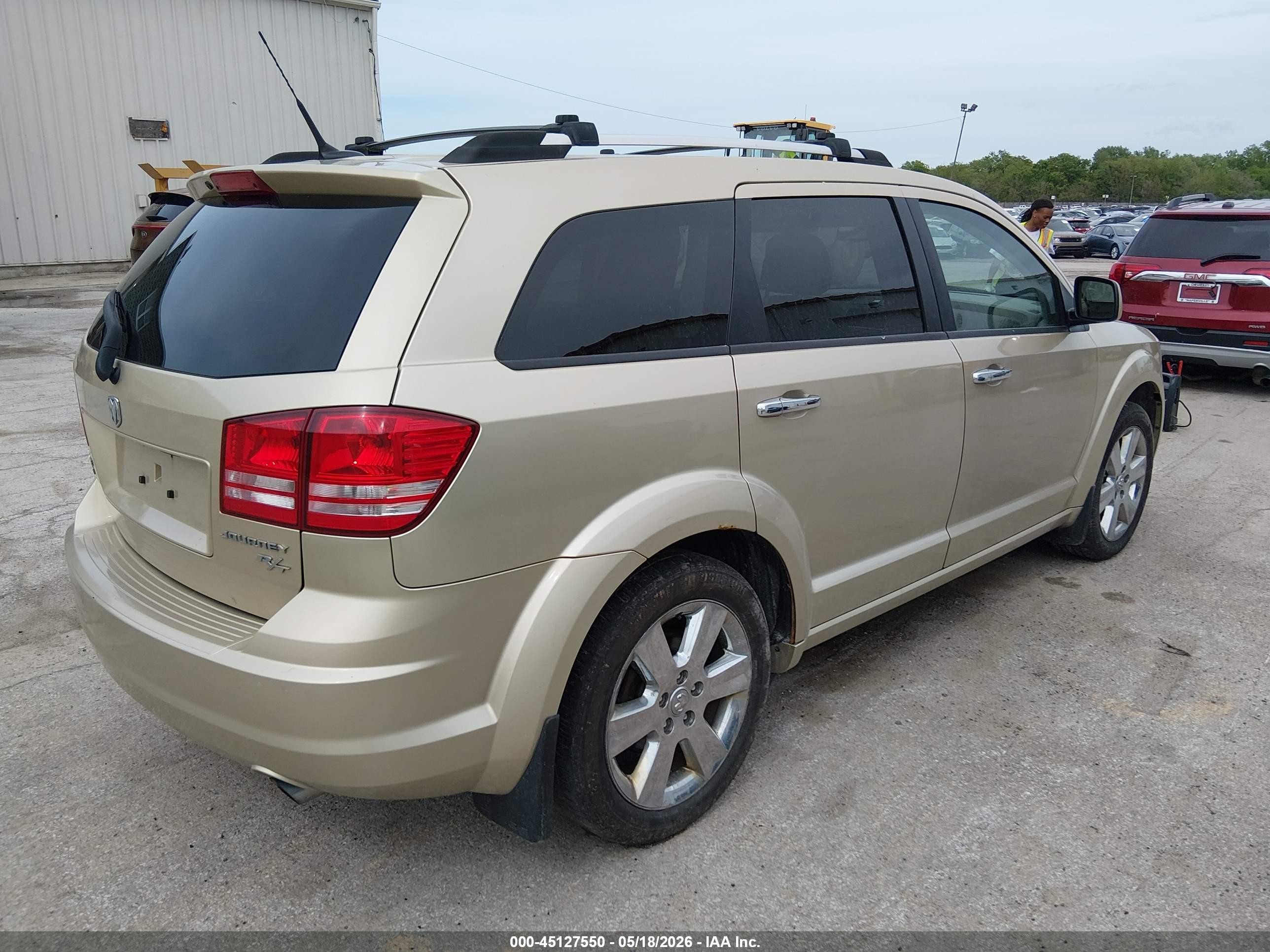2010 Dodge Journey R/t Beige vin: 3D4PH6FV5AT109543