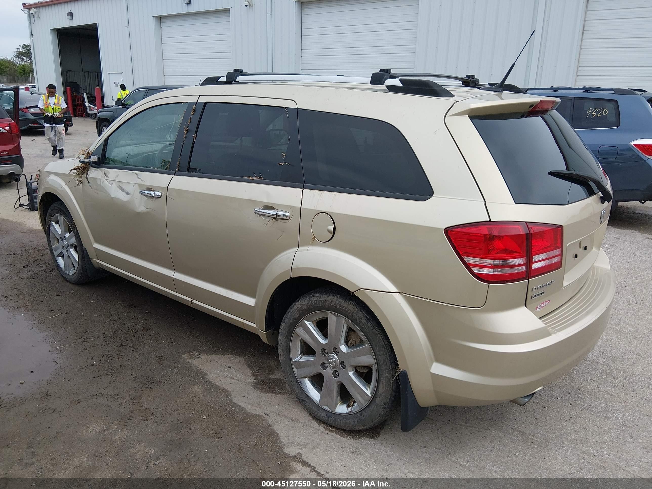 2010 Dodge Journey R/t Beige vin: 3D4PH6FV5AT109543