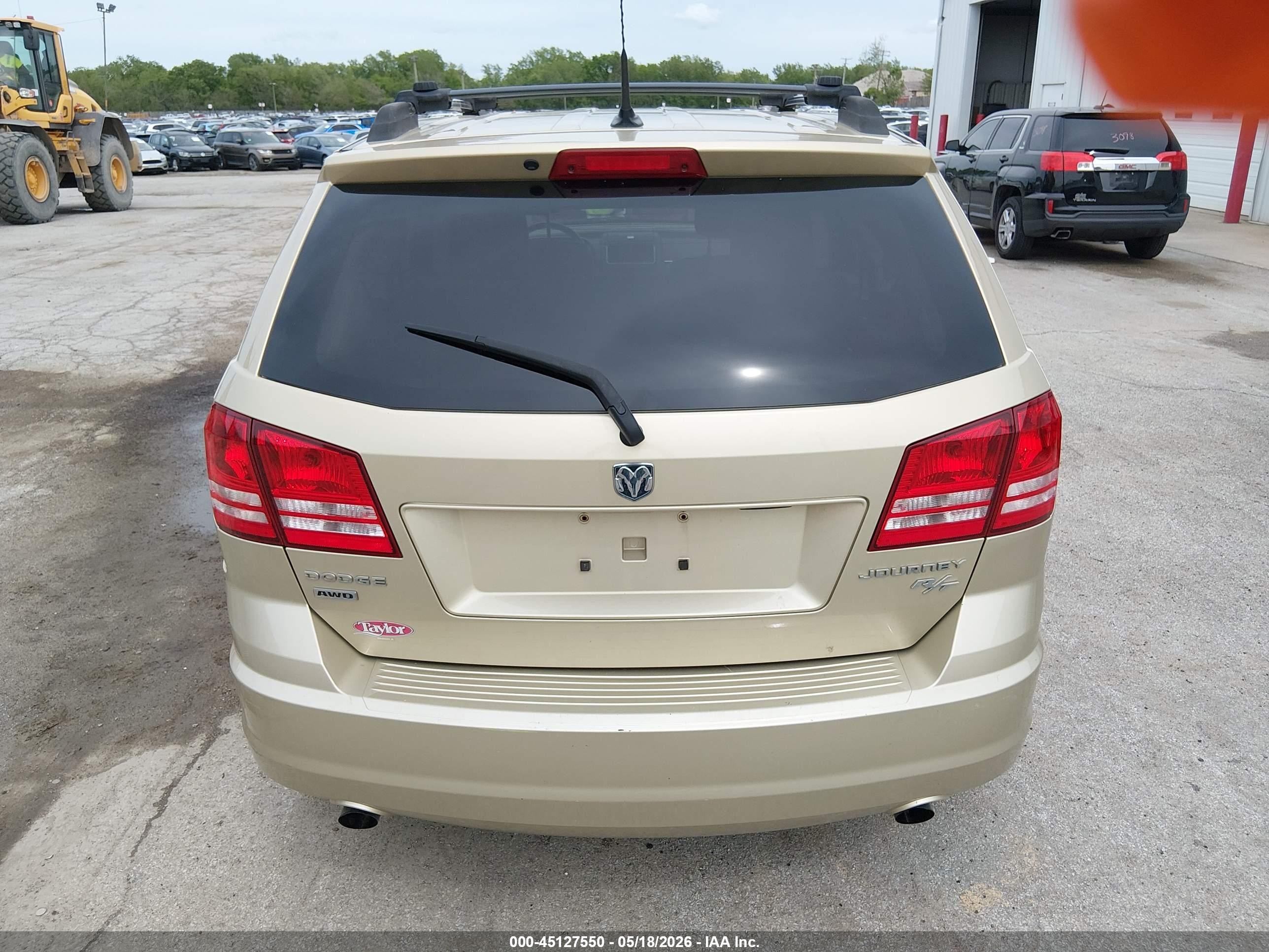 2010 Dodge Journey R/t Beige vin: 3D4PH6FV5AT109543