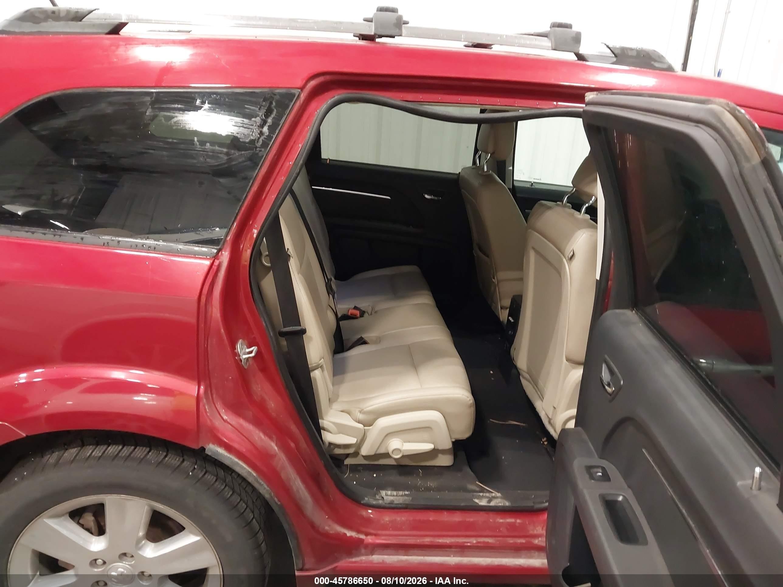 2010 Dodge Journey R/t Red vin: 3D4PH9FV3AT265551