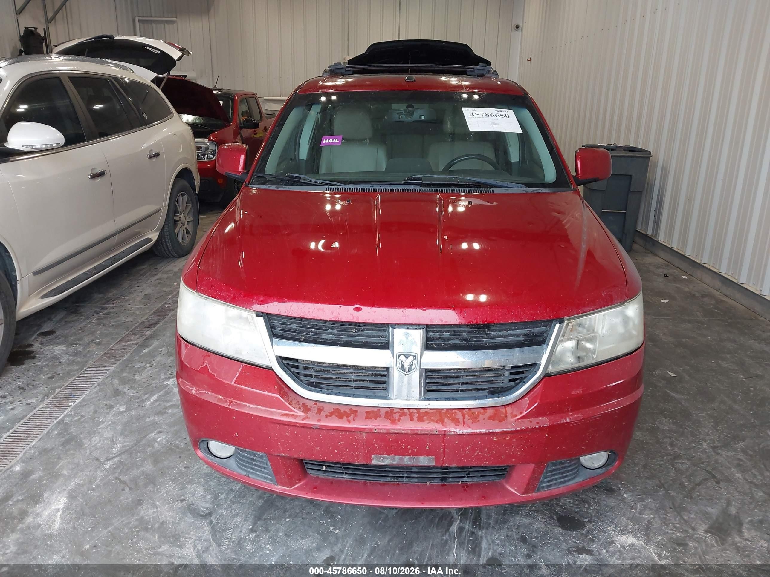 2010 Dodge Journey R/t Red vin: 3D4PH9FV3AT265551