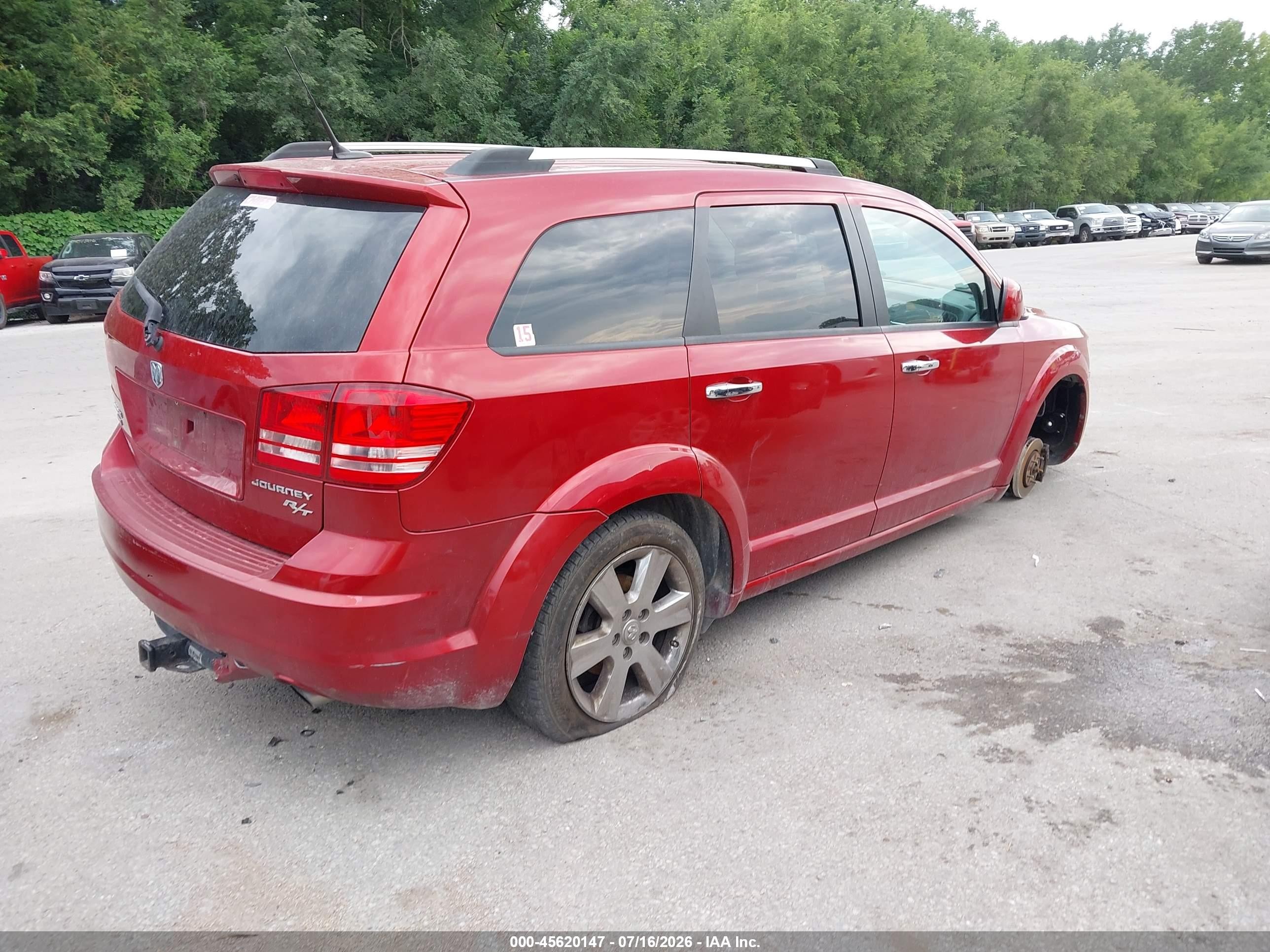 2010 Dodge Journey R/t Red vin: 3D4PH9FV5AT229280