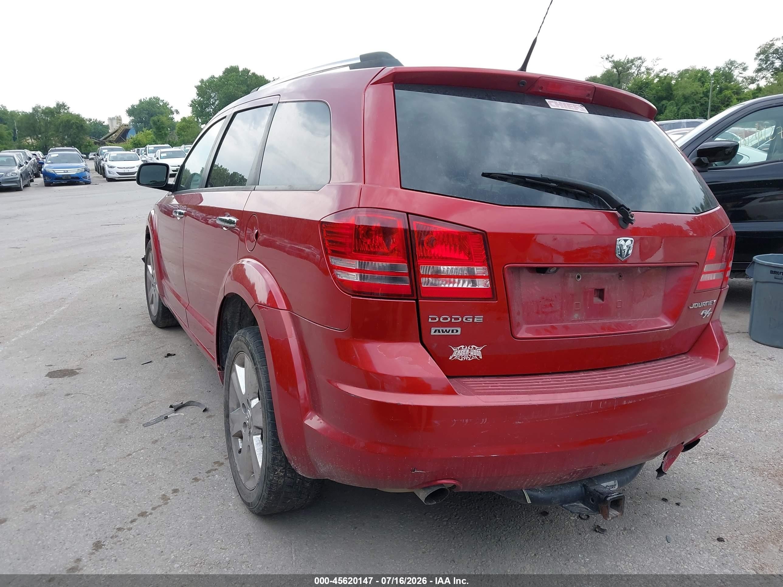 2010 Dodge Journey R/t Red vin: 3D4PH9FV5AT229280