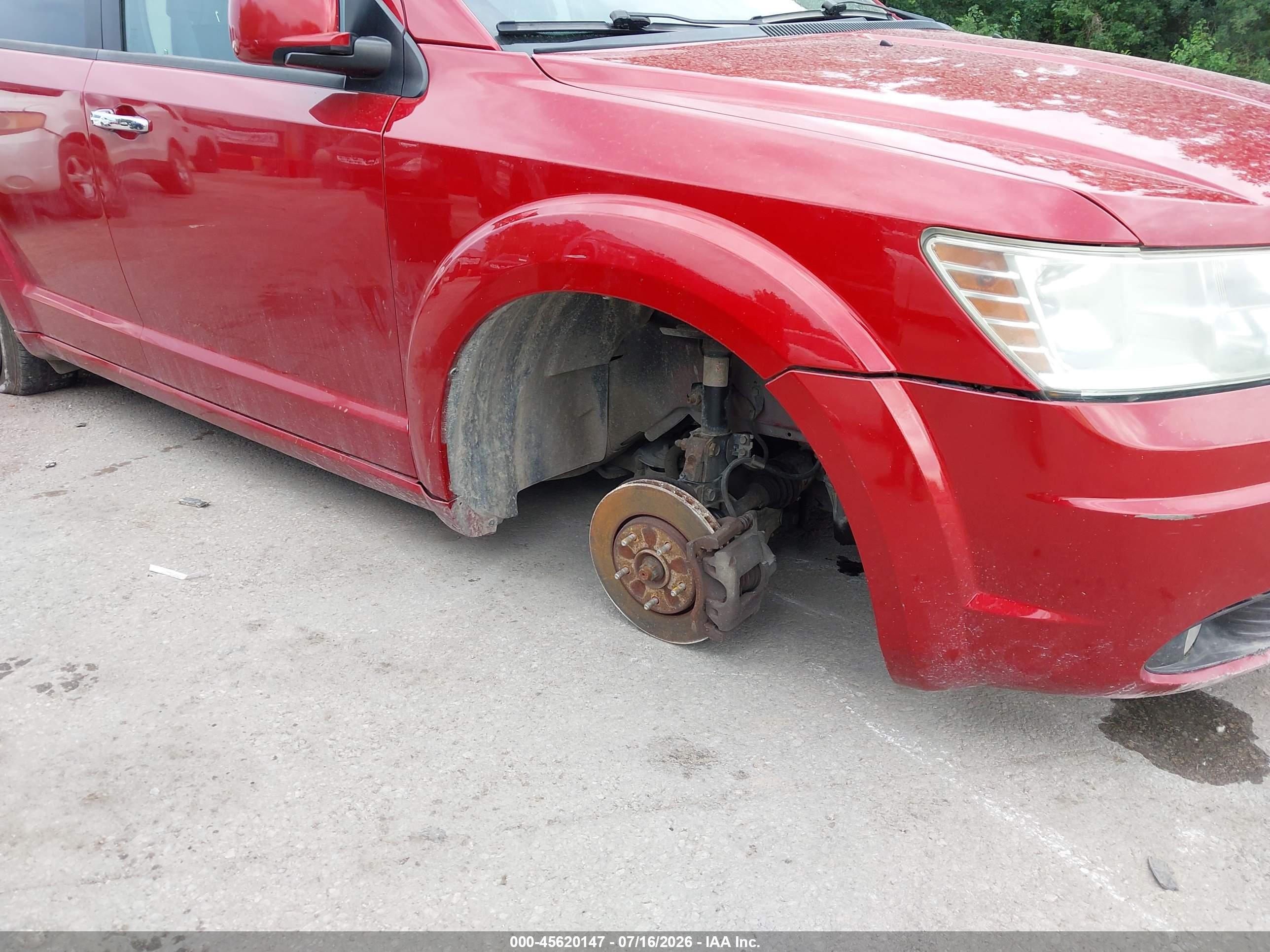 2010 Dodge Journey R/t Red vin: 3D4PH9FV5AT229280