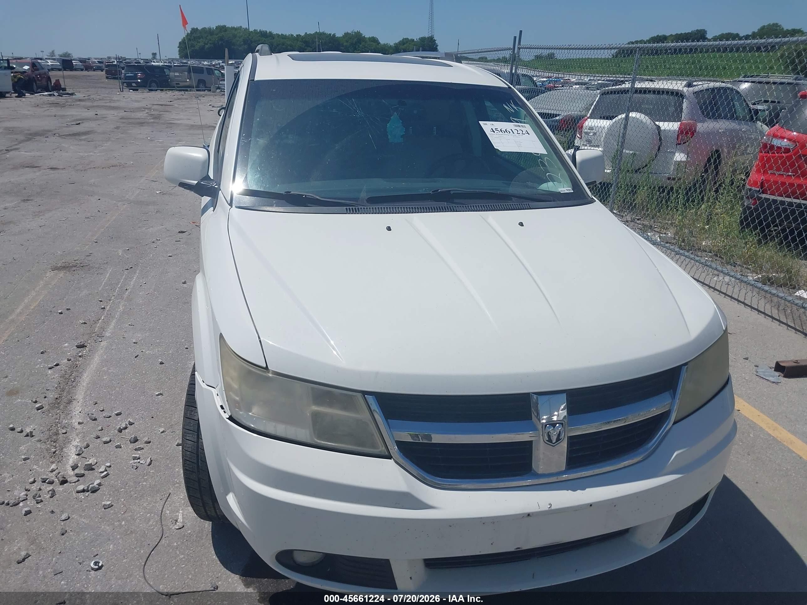 2010 Dodge Journey R/t White vin: 3D4PH9FV9AT239679