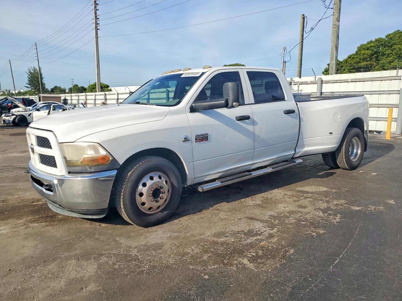 2011 Dodge Ram 3500 White vin: 3D73M4CL2BG514712