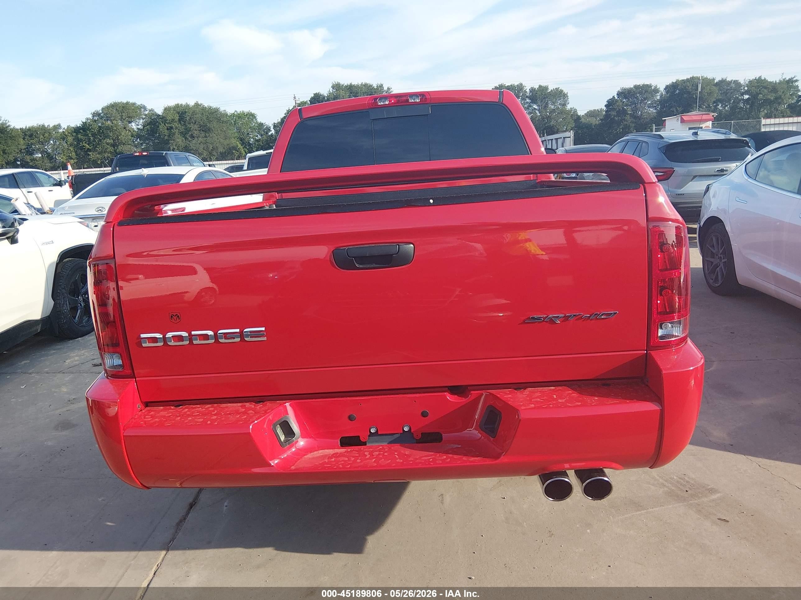 2004 Dodge Ram 1500 Srt-10 Red vin: 3D7HA16H04G235282
